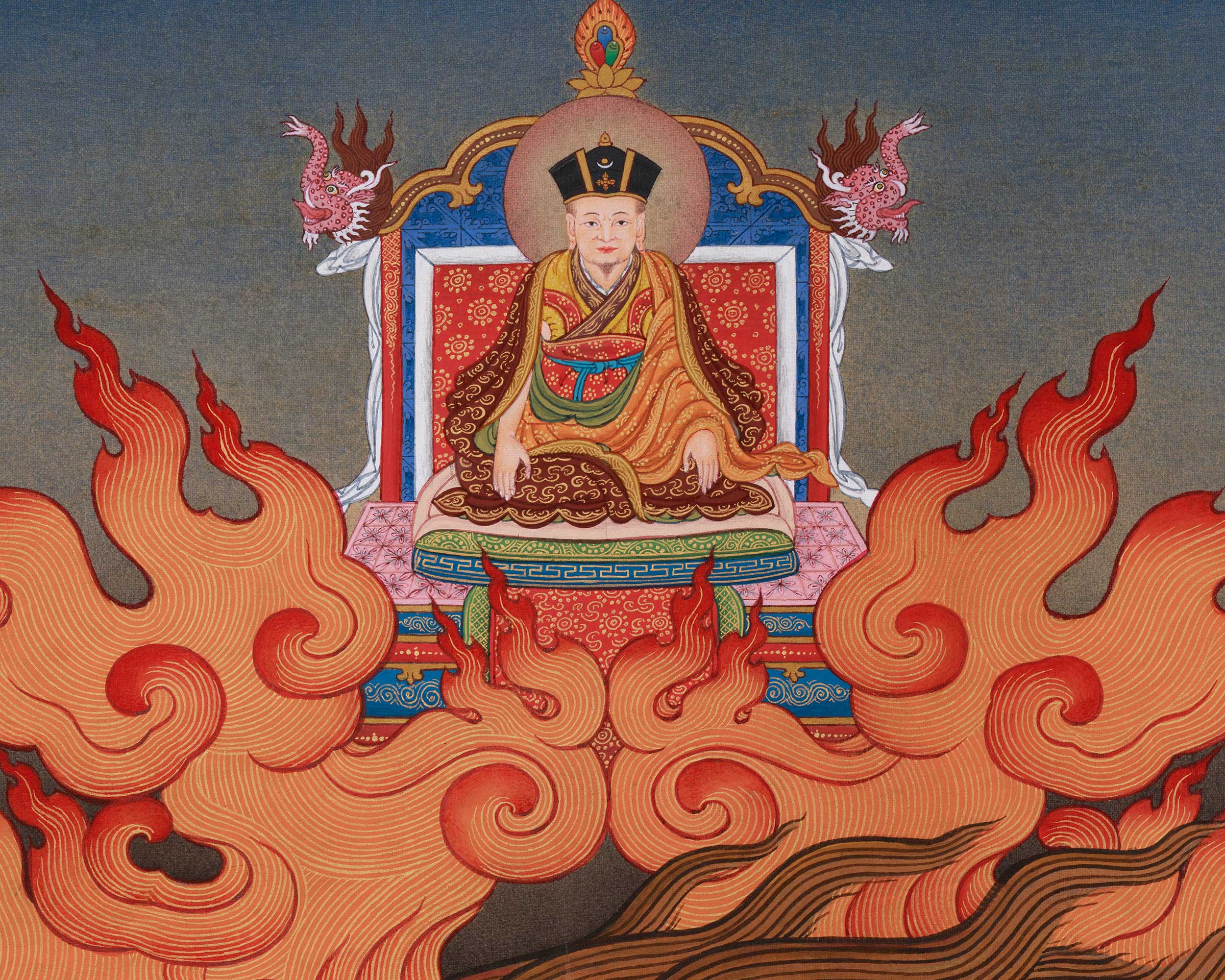 Mahakala Bernagchen Painting | A Premium Thangka of the Wrathful Protector and Guardian