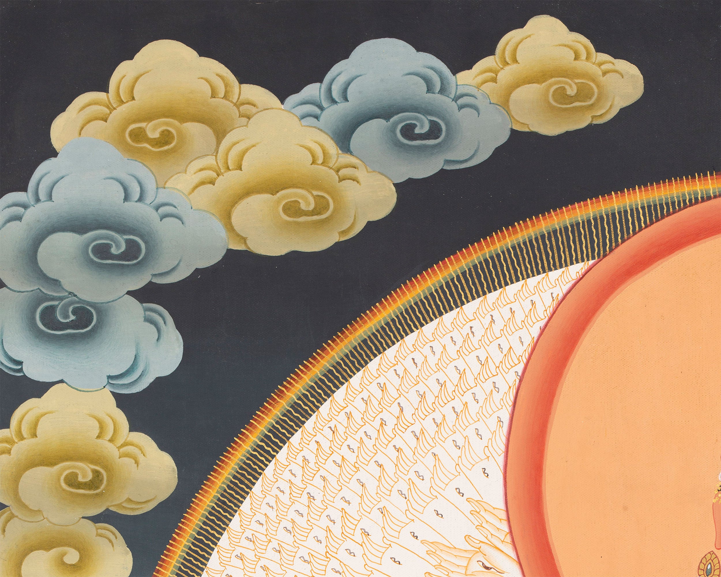 Hand-Painted 1000-Armed Lokeshvara Thangka | Bodhisattva of Infinite Compassion