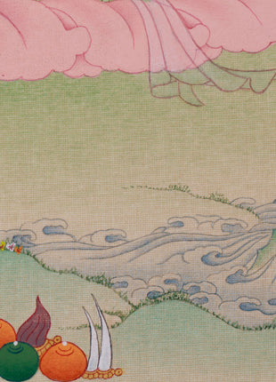 Sukha Siddhi Thangka | The Female Siddha of Wisdom & Blessings | Tantric Buddhist Painting