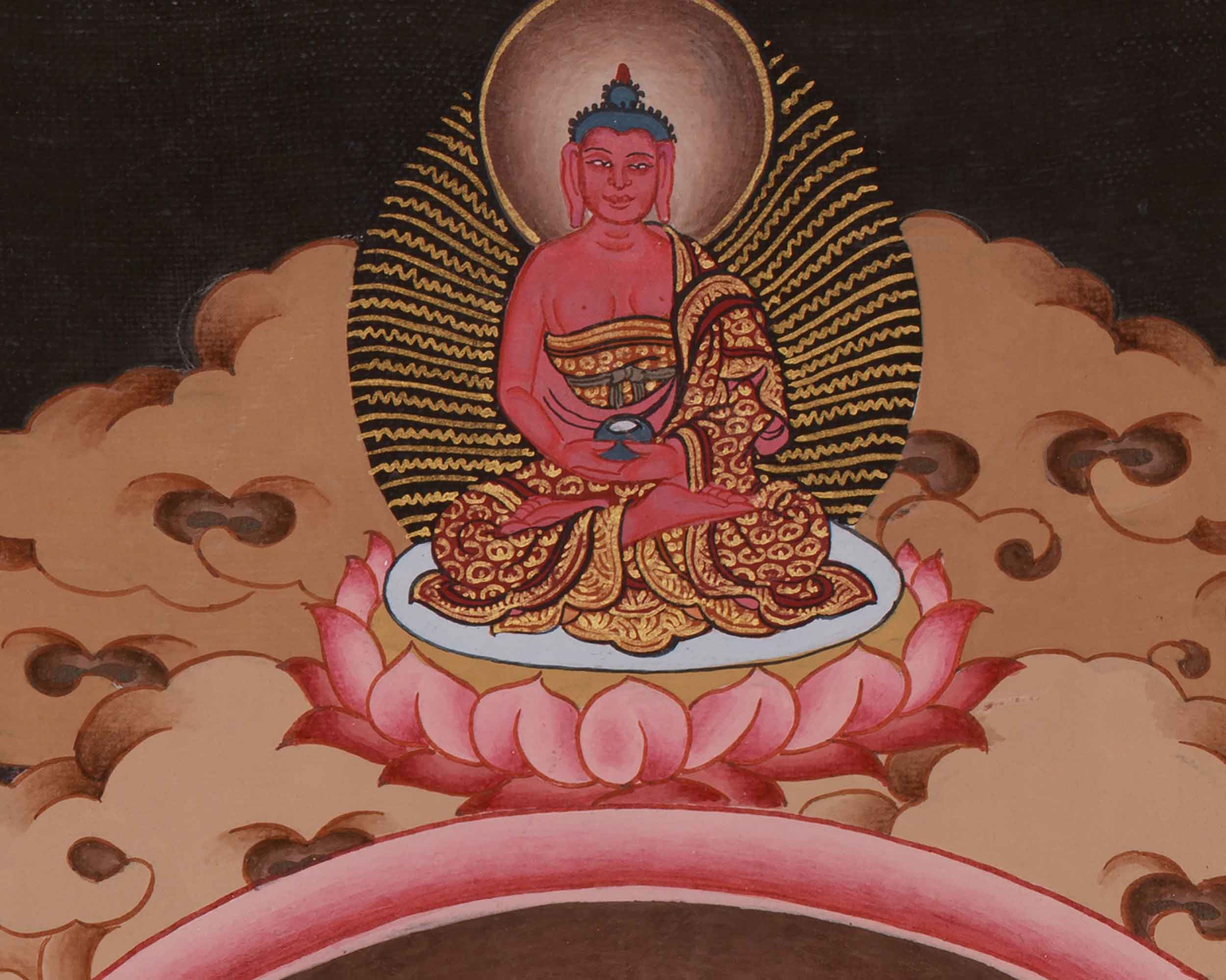 Handmade Seven-Eyes White Tara Painting | The Goddess of Protection and Spiritual Awakening