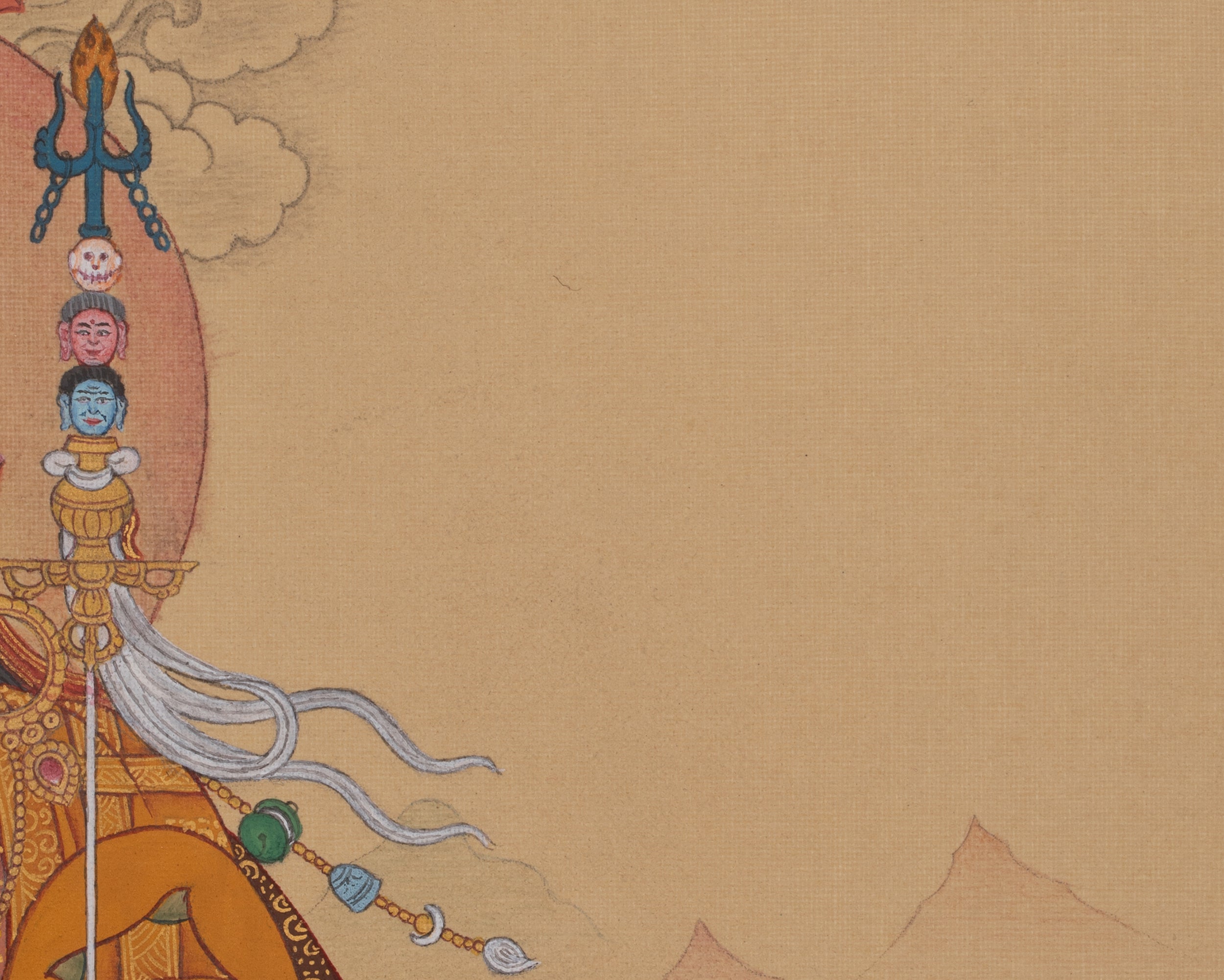 Padmasambhava Meditation Art | Guru Rinpoche Thangka | Spiritual Practice