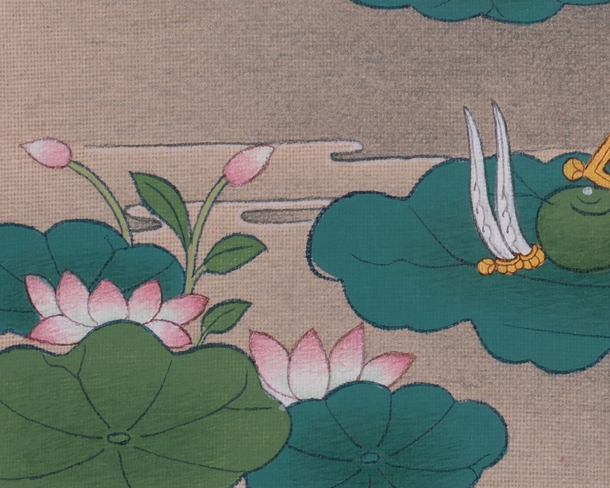 Shakyamuni Buddha Himalayan Thangka | Buddhist Art of Wisdom and Peace