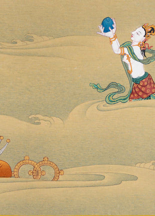 Chenrezig Avalokiteshvara Thangka | Traditional Karma Gadri Style | Path to Compassion