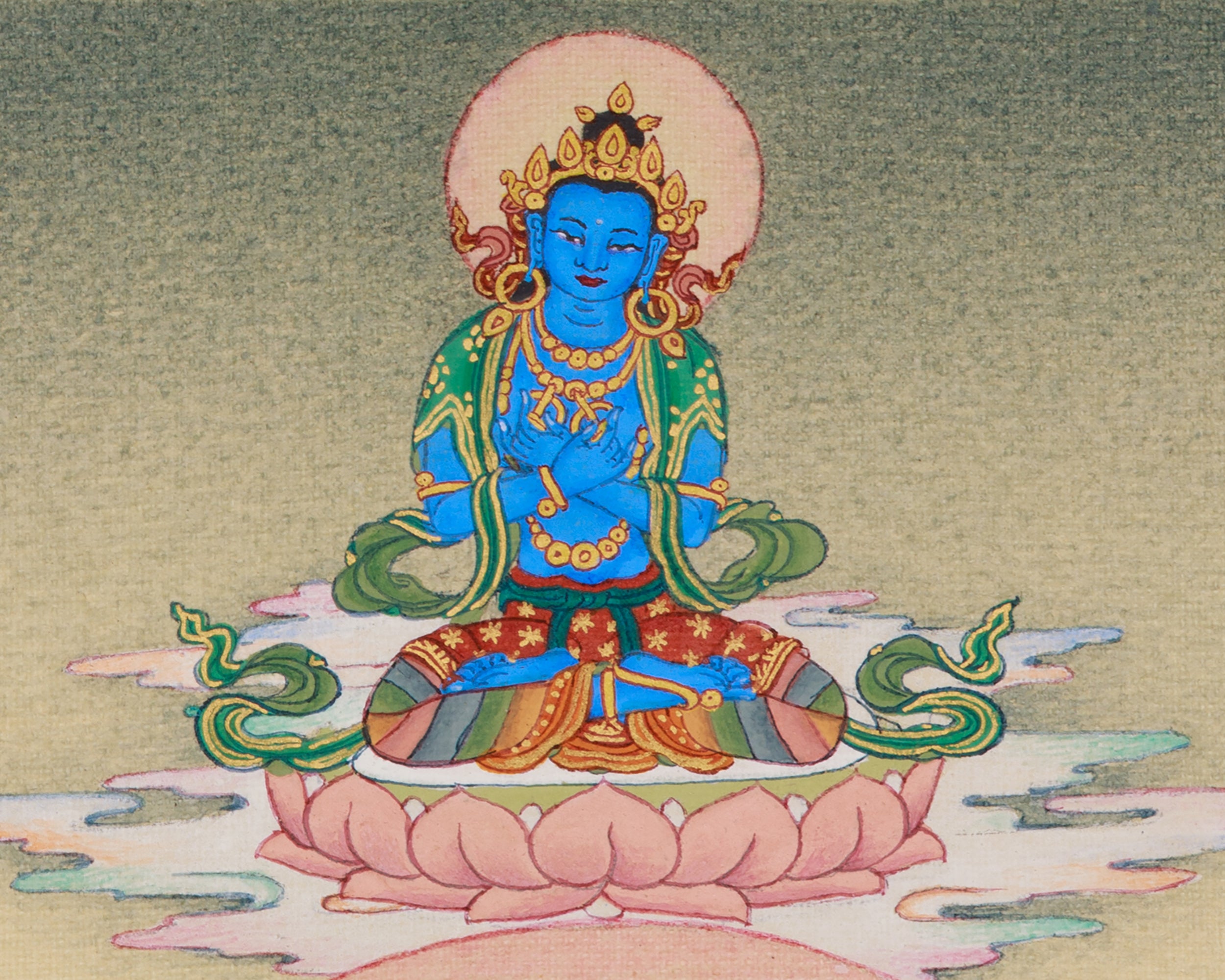 Buddhist Master Milarepa Thangka | The Divine Yogi of Tibetan Buddhism