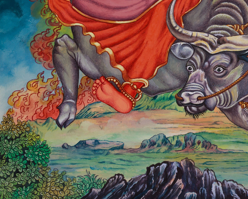 Goddess Varahi Thangka Print | Fierce Boar-Faced Goddess of Protection and Power