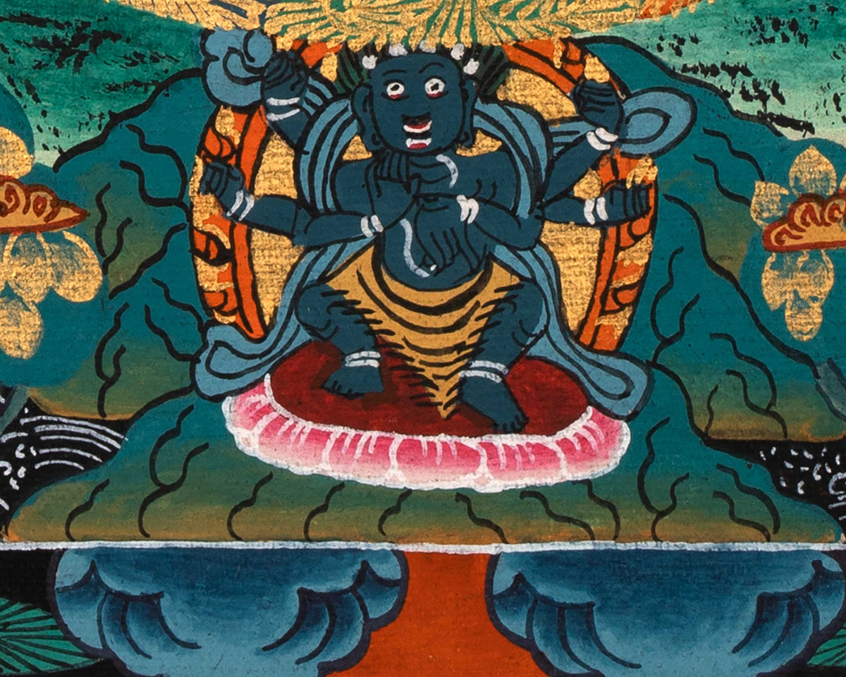 Tibetan Buddha Mandala  | Spiritual Mandala Wall Art
