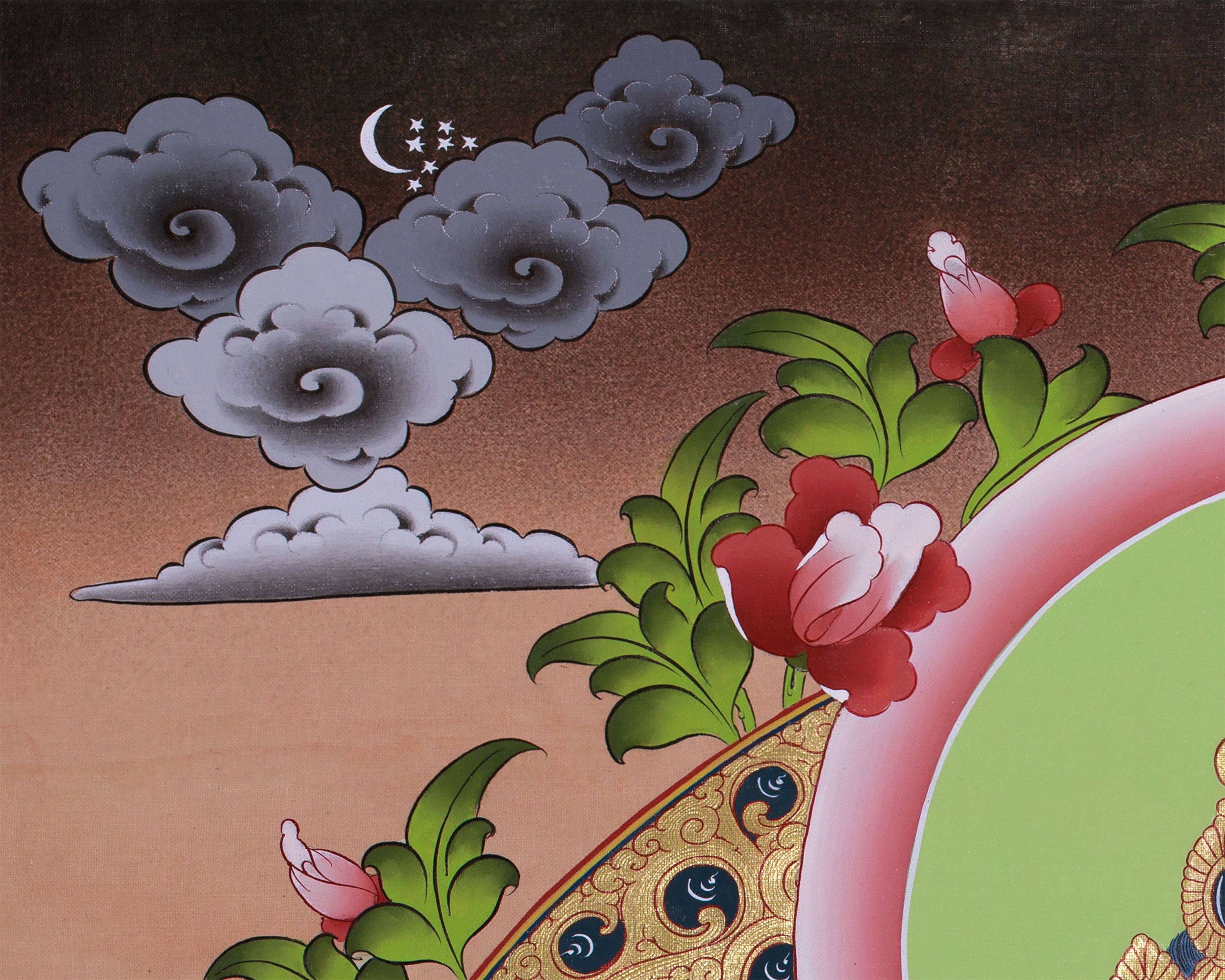 Original Buddhist Dzambhala Painting | God of Wealth and Abundance