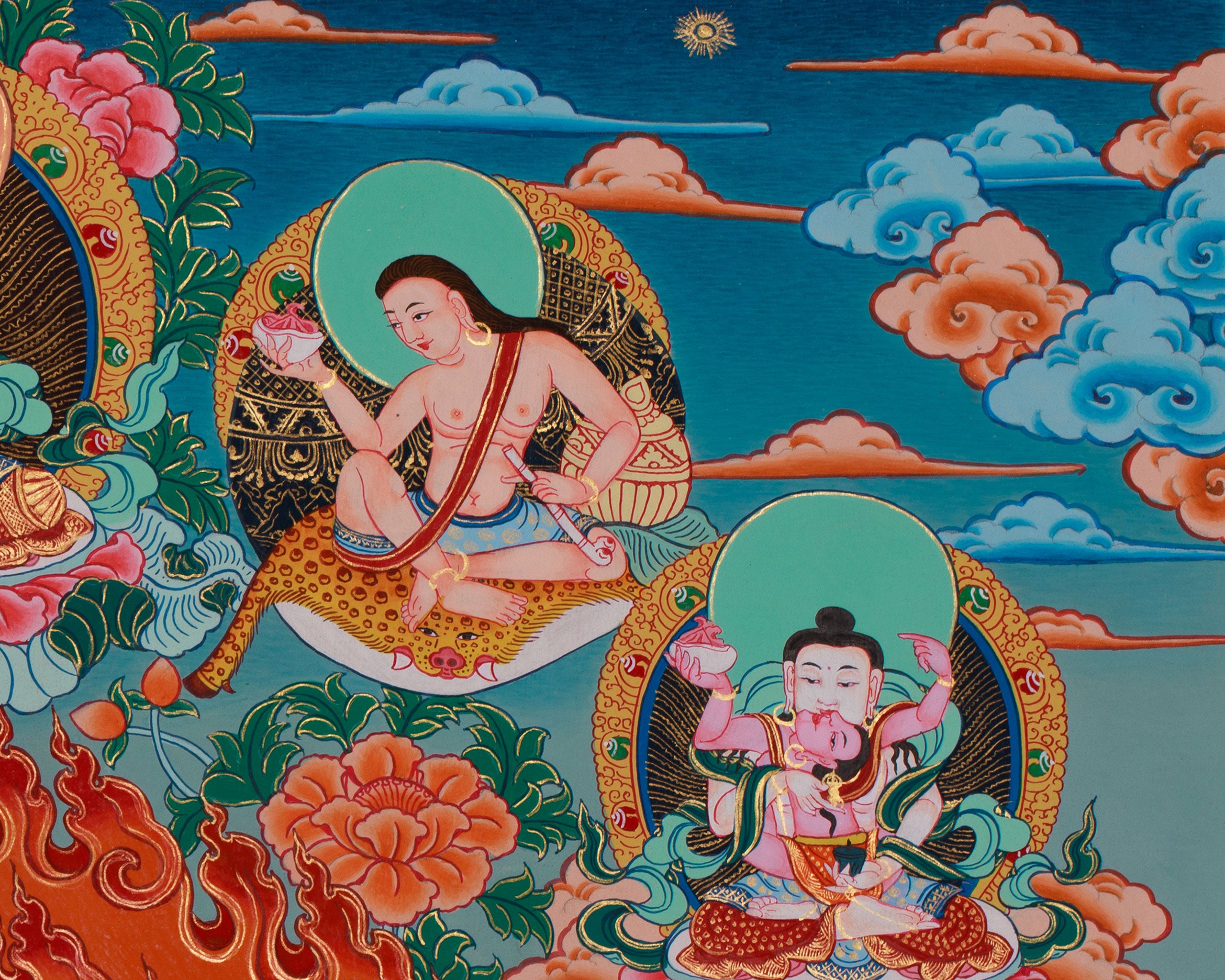 Wrathful Yidam Yamantaka Thangka | The Conqueror of Death | Traditional Tibetan Vajrayana Art