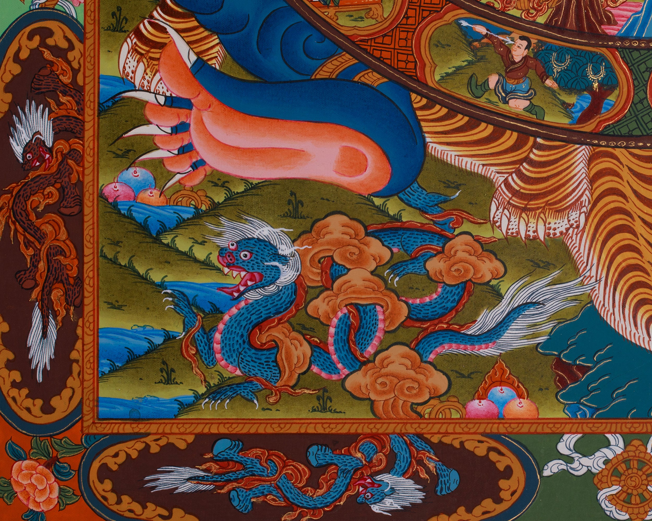 Wheel of Life Samsara Thangka | Cycle of Existence and Path to Enlightenment
