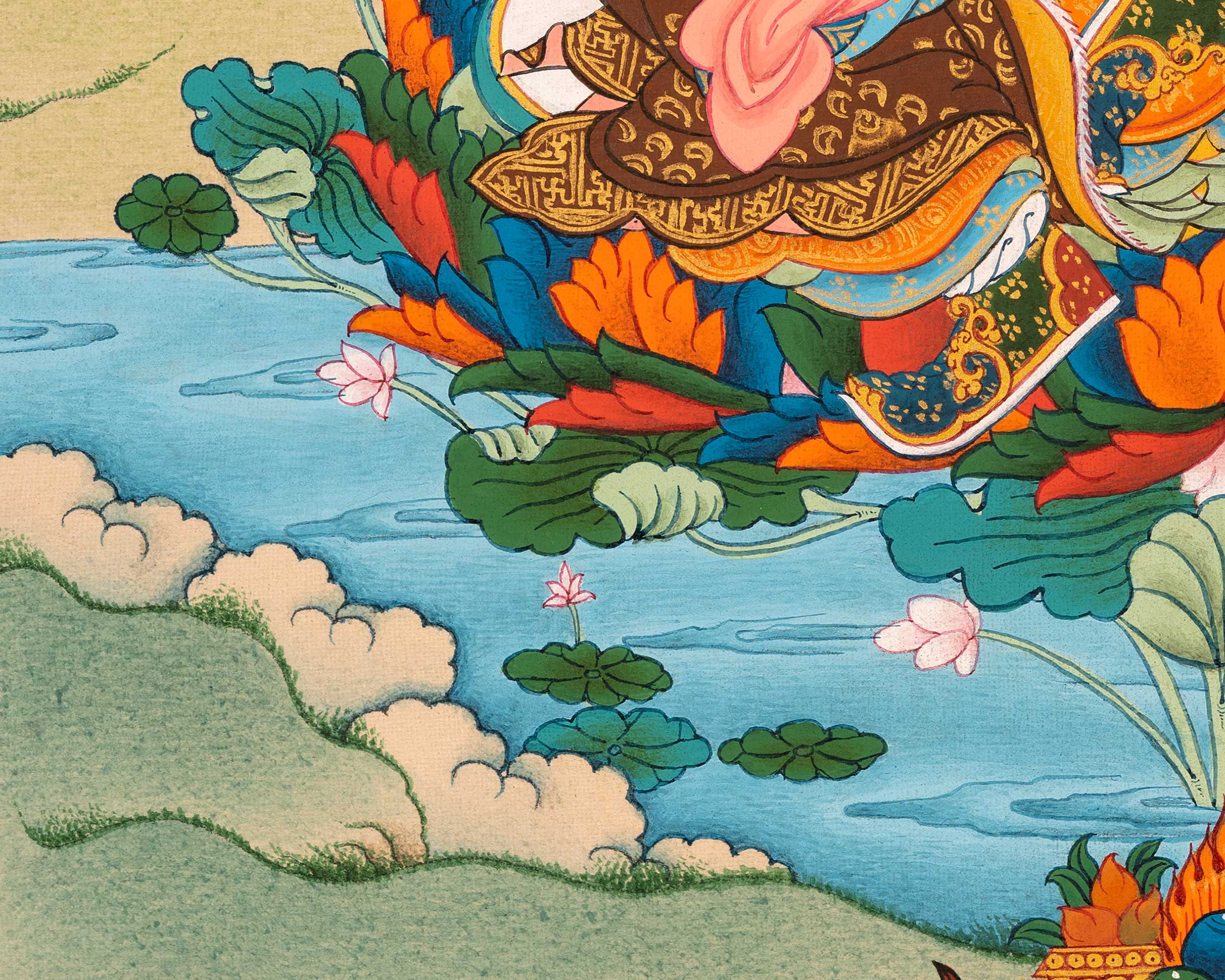 Small Guru Rinpoche Thangka