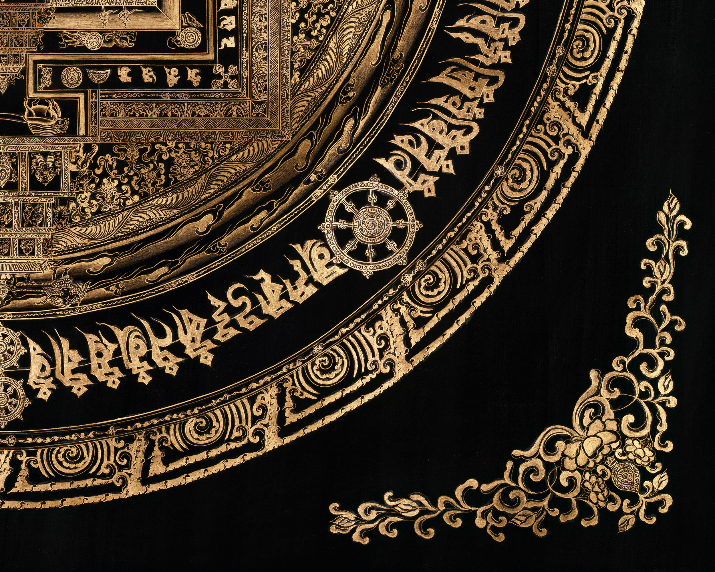 Kalachakra Mandala Print | A Sacred Wheel of Time and Cosmic Harmony
