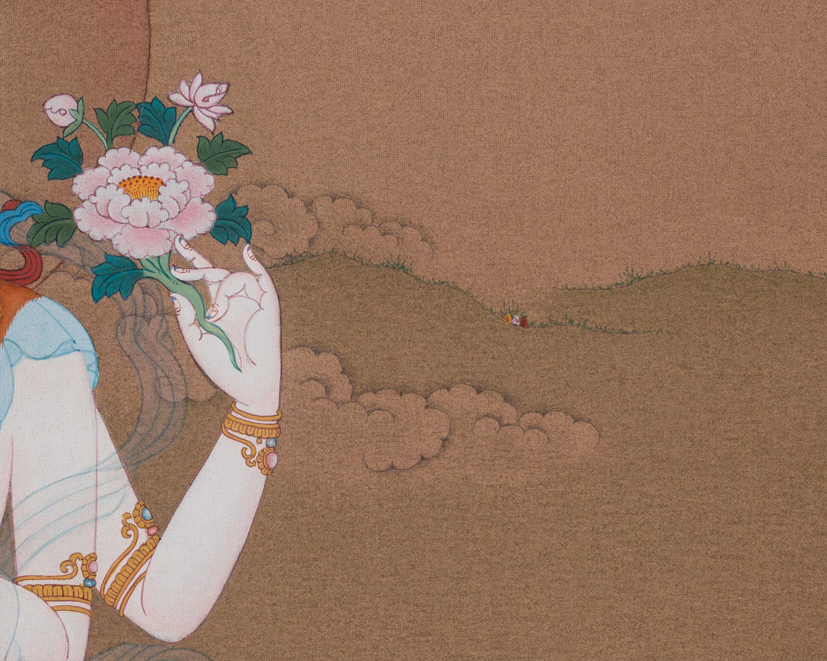 Chenrezig Embodiment of Compassion Thangka | The Bodhisattva Avalokiteshvara