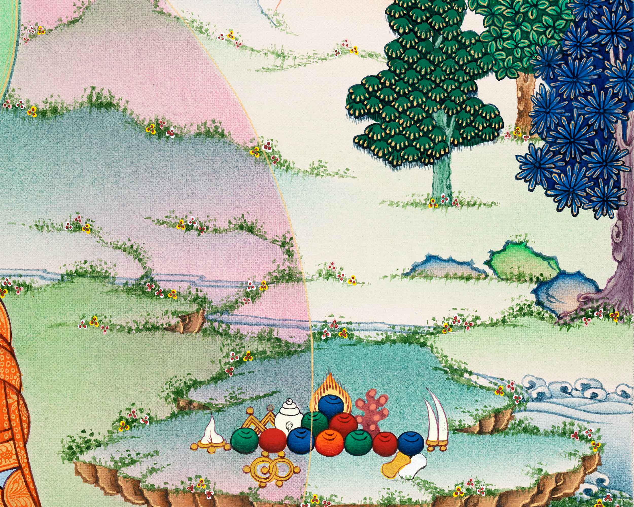 Shakyamuni Buddha Thangka Print for Spiritual Awakening | The Canvas Of Enlightenment