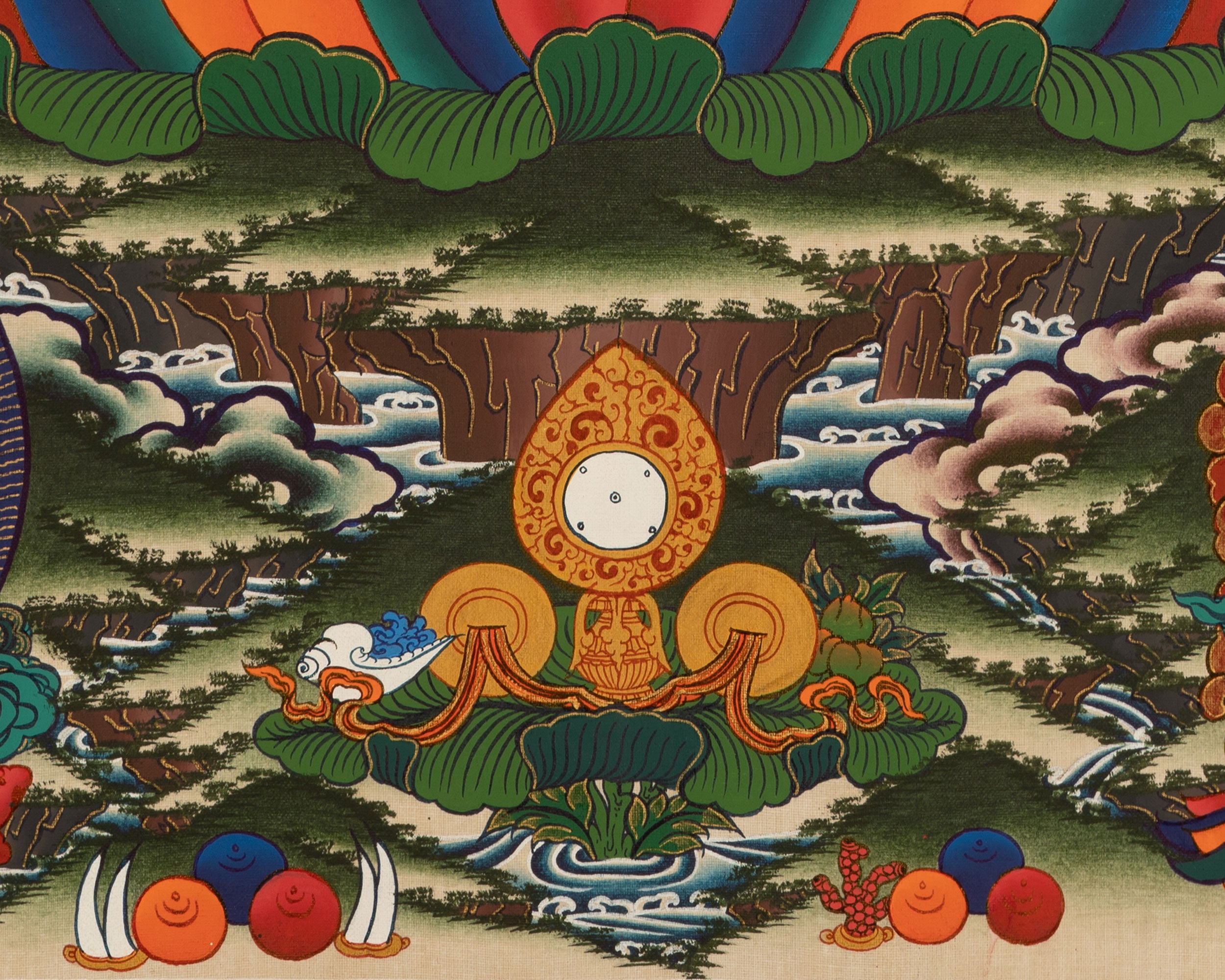 Bodhisattva Avalokitesvara Thangka | Handpainted Religious Painting