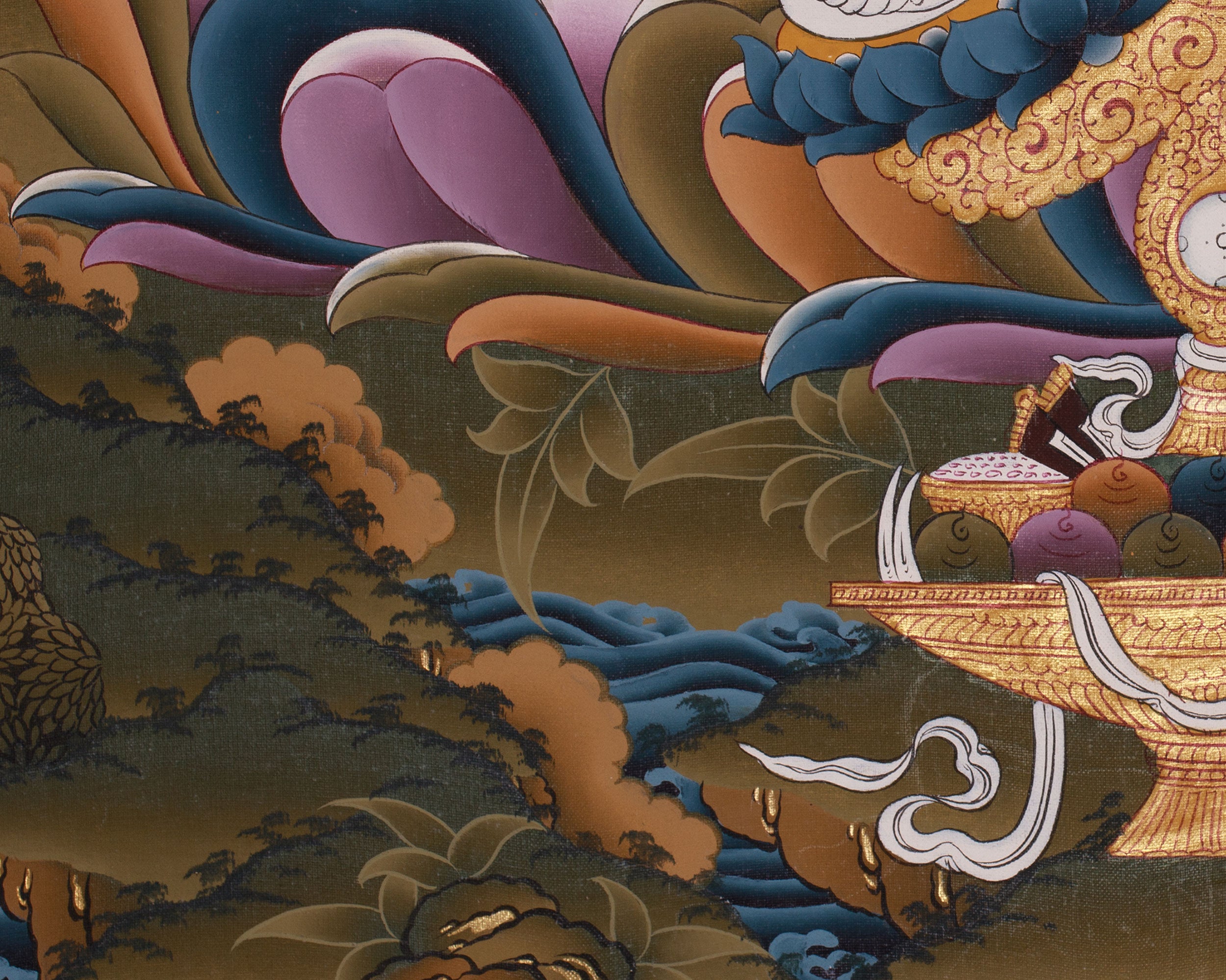 Wealth Deity Dzambhala Artwork |  The Wealth Deity of Tibetan Buddhism