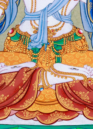 High Quality White Tara Thangka