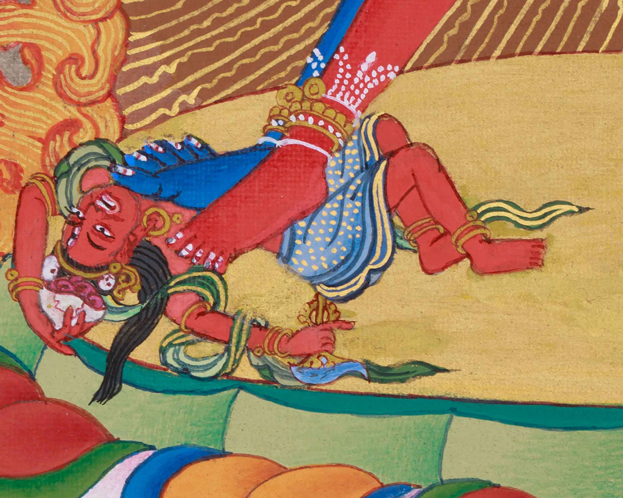 Yidam Chakrasamvara Thangka | Union of Wisdom and Bliss | Vajrayana Buddhism