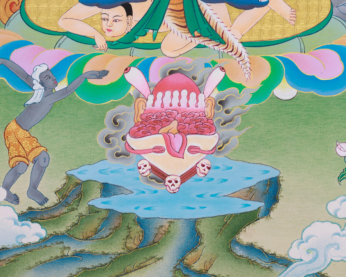 Sakya Mahakala Buddhist Art |  Lord of the Pavilion | Fierce Protector Deity