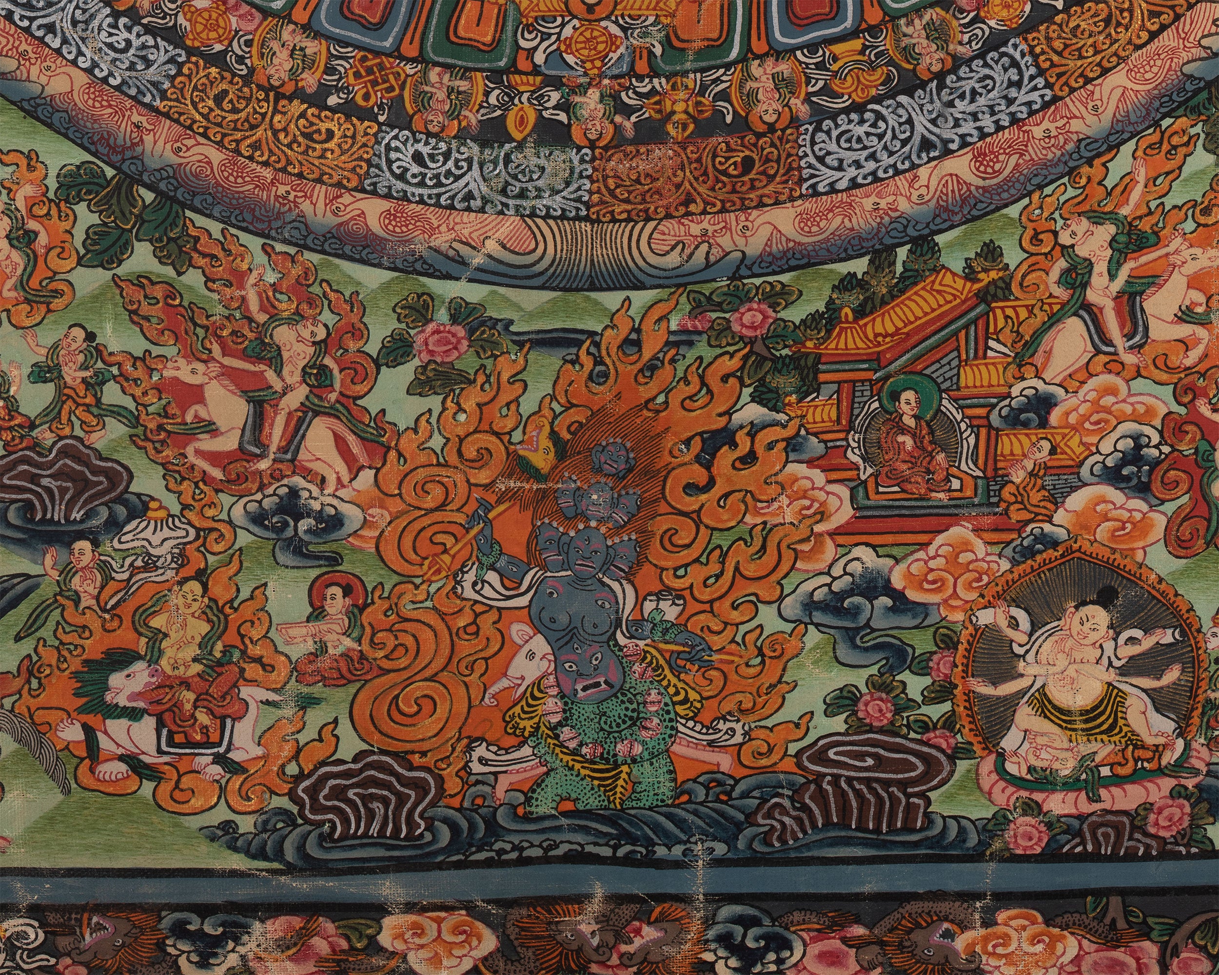 Vintage Shakyamuni Buddha Thangka | Hand-painted Thangka