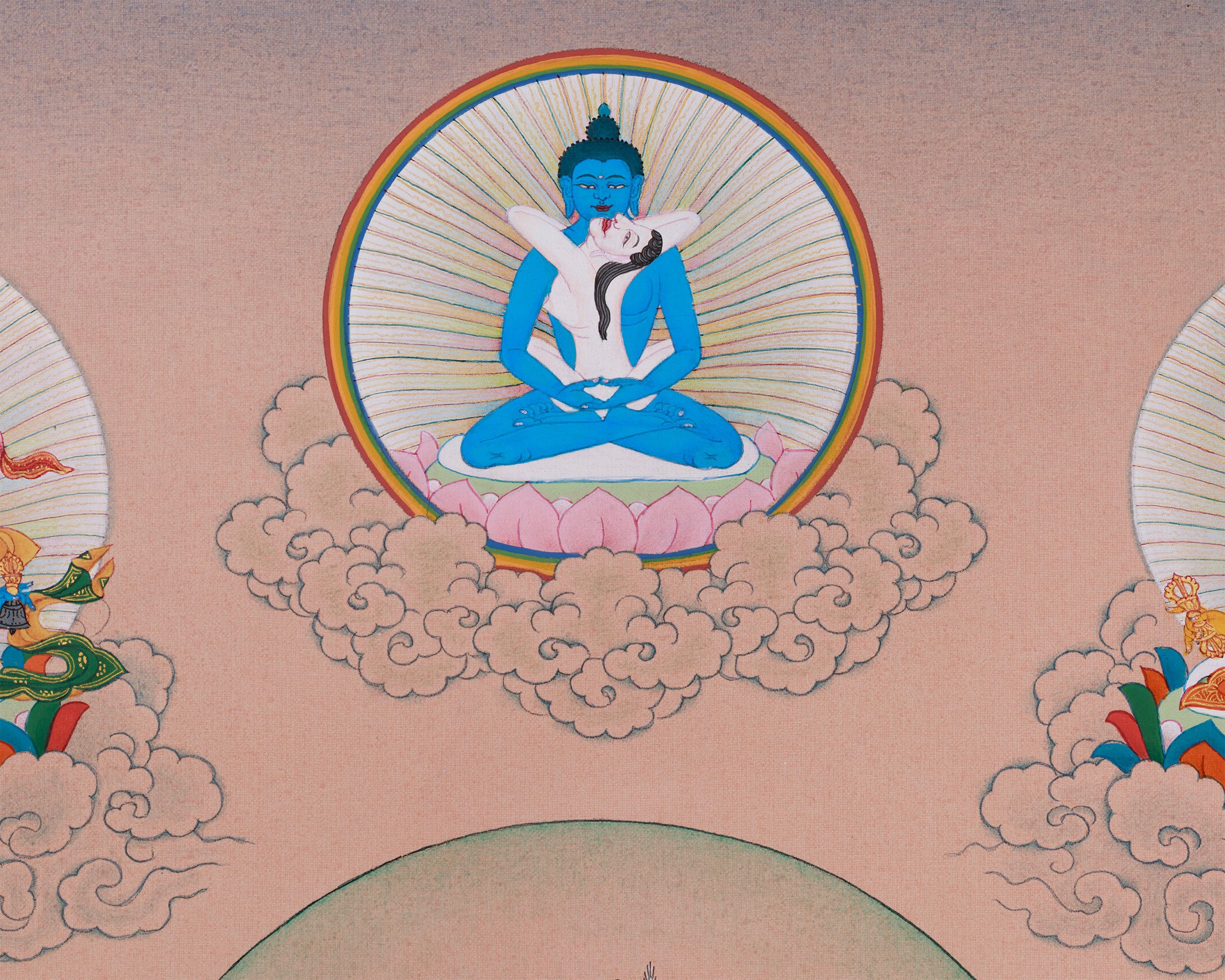 Majestic Thangka of Eight Manifestations of Guru Padmasambhava | Iconic Forms of the Lotus-Born Master