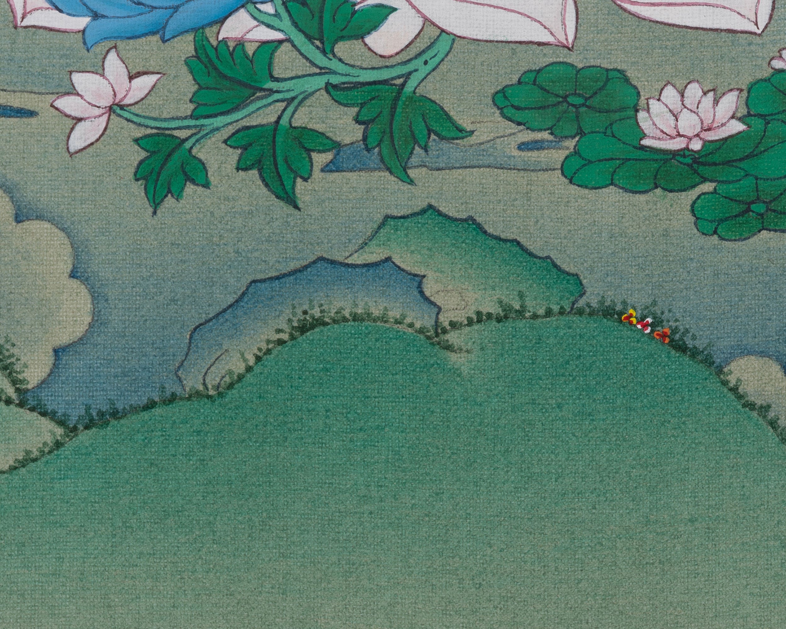 Green Tara Healing Thangka | Compassionate Deity | Himalayan Artwork