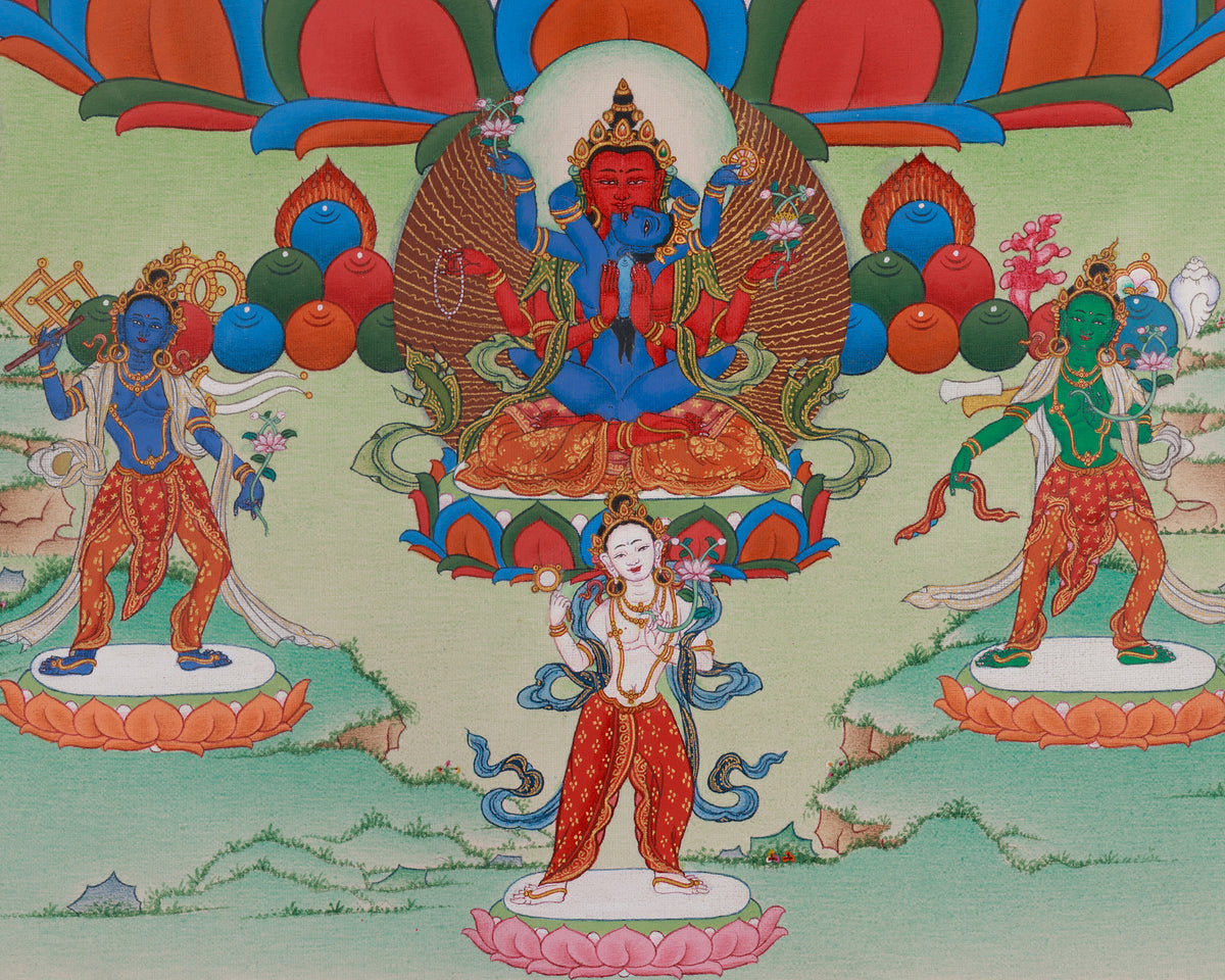 Gyalwa Gyatso Sacred Art | Powerful Tantric Manifestation of Avalokiteshvara