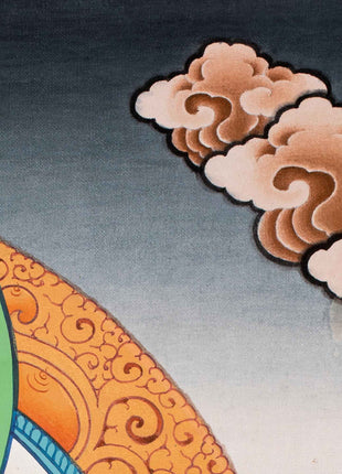 Hand-Painted Amitabha Buddha Thangka | The Buddha of Infinite Light