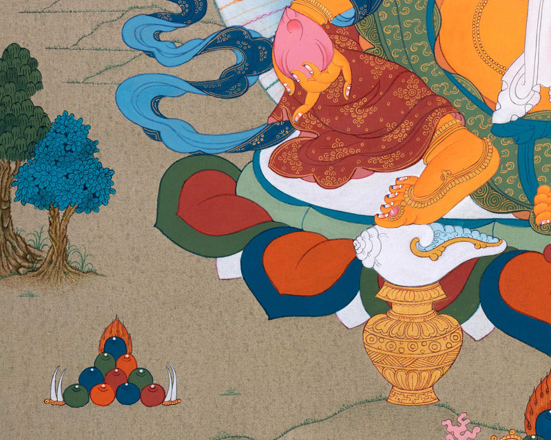 Bodhisattva of Prosperity, Jambala Thangka