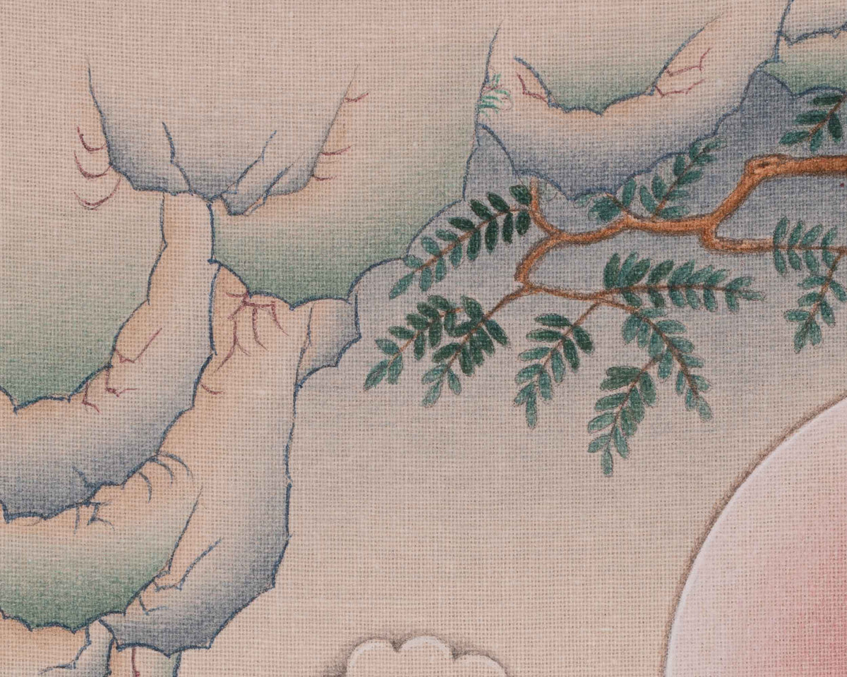 Sacred Tibetan Chenrezig Thangka | Avalokiteshvara Artwork