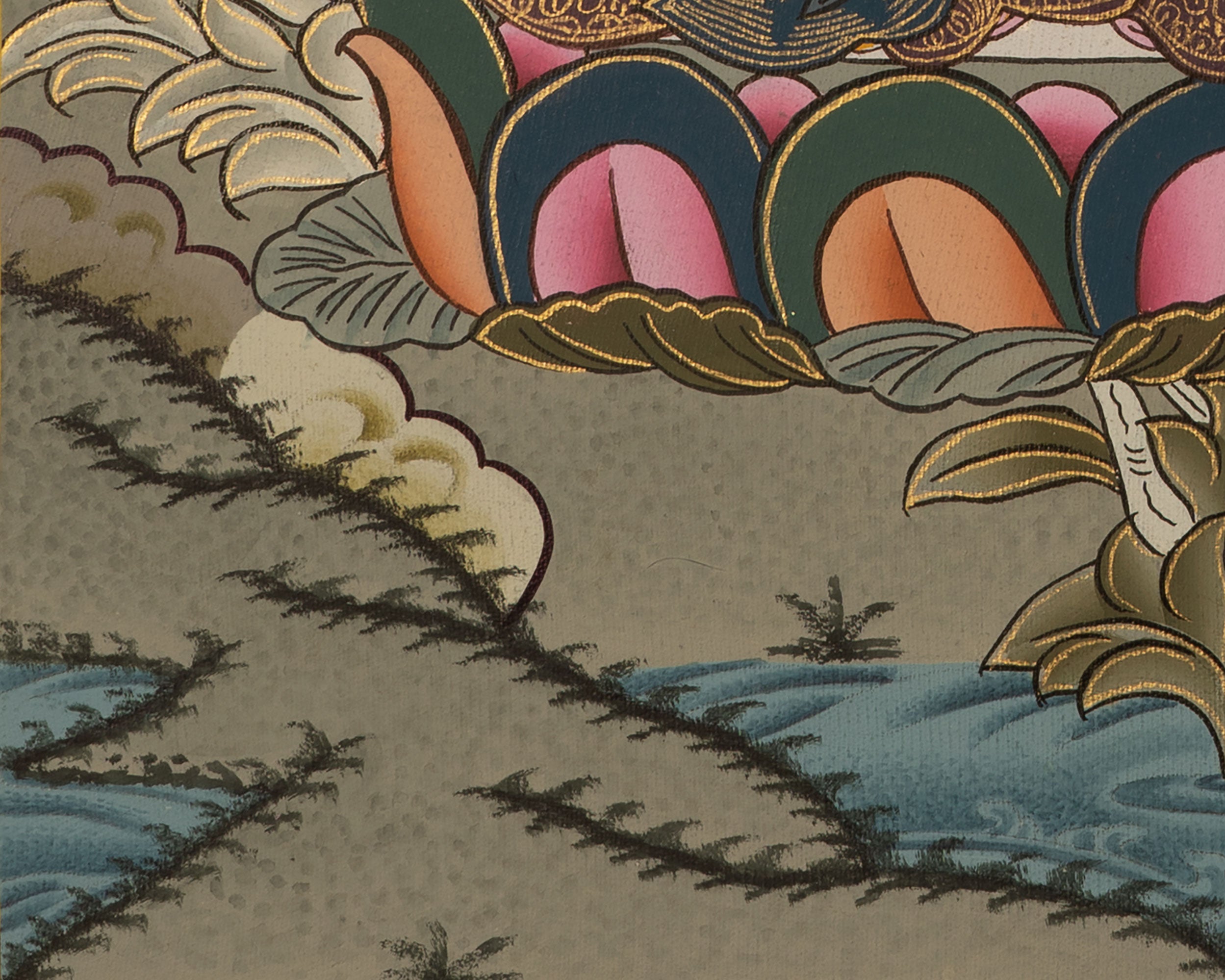 Painting Of Vajrasattva | Tibetan Buddhist Thangka