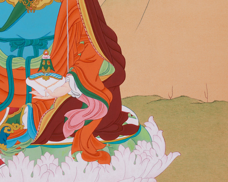 Karma Gadri Thangka of Guru Rinpoche