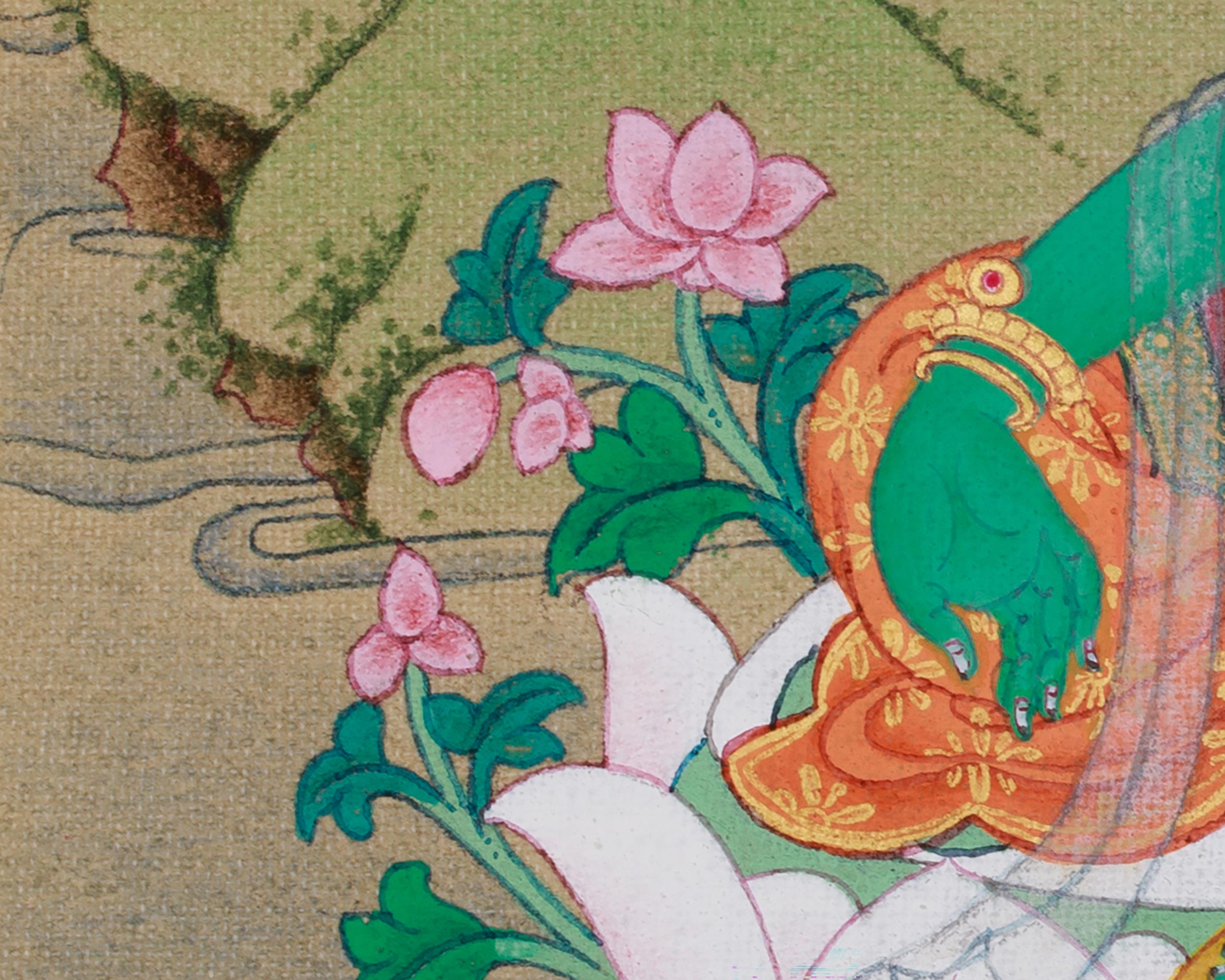 Divine Goddess Green Tara Thangka | Swift Protector and Compassionate Deity