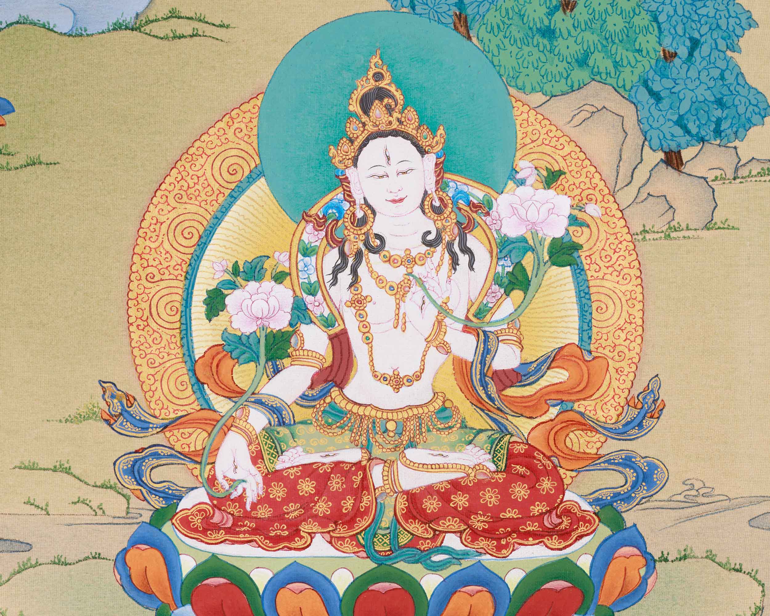 Namgyalma, White Tara, and Amitayus Buddha | A Sacred Trio of Healing, Compassion, and Longevity