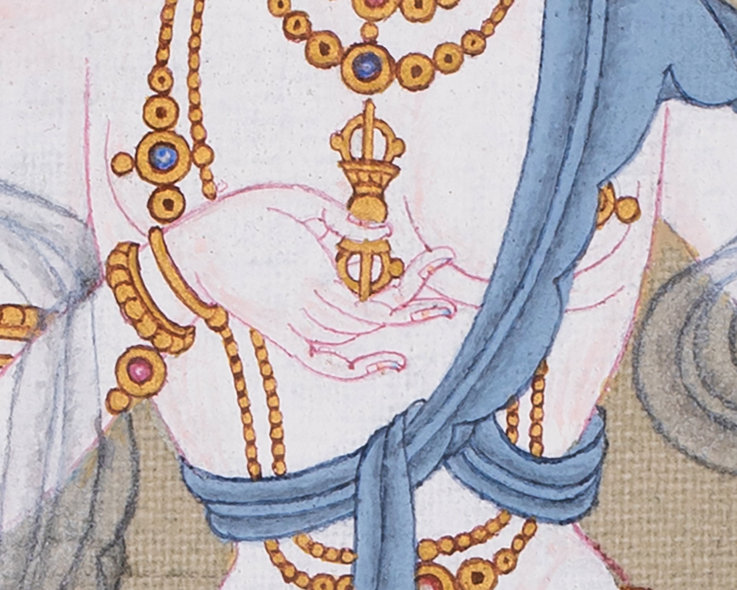 Vajrasattva, Deity of Purification  | Thangka for Spiritual Transformation