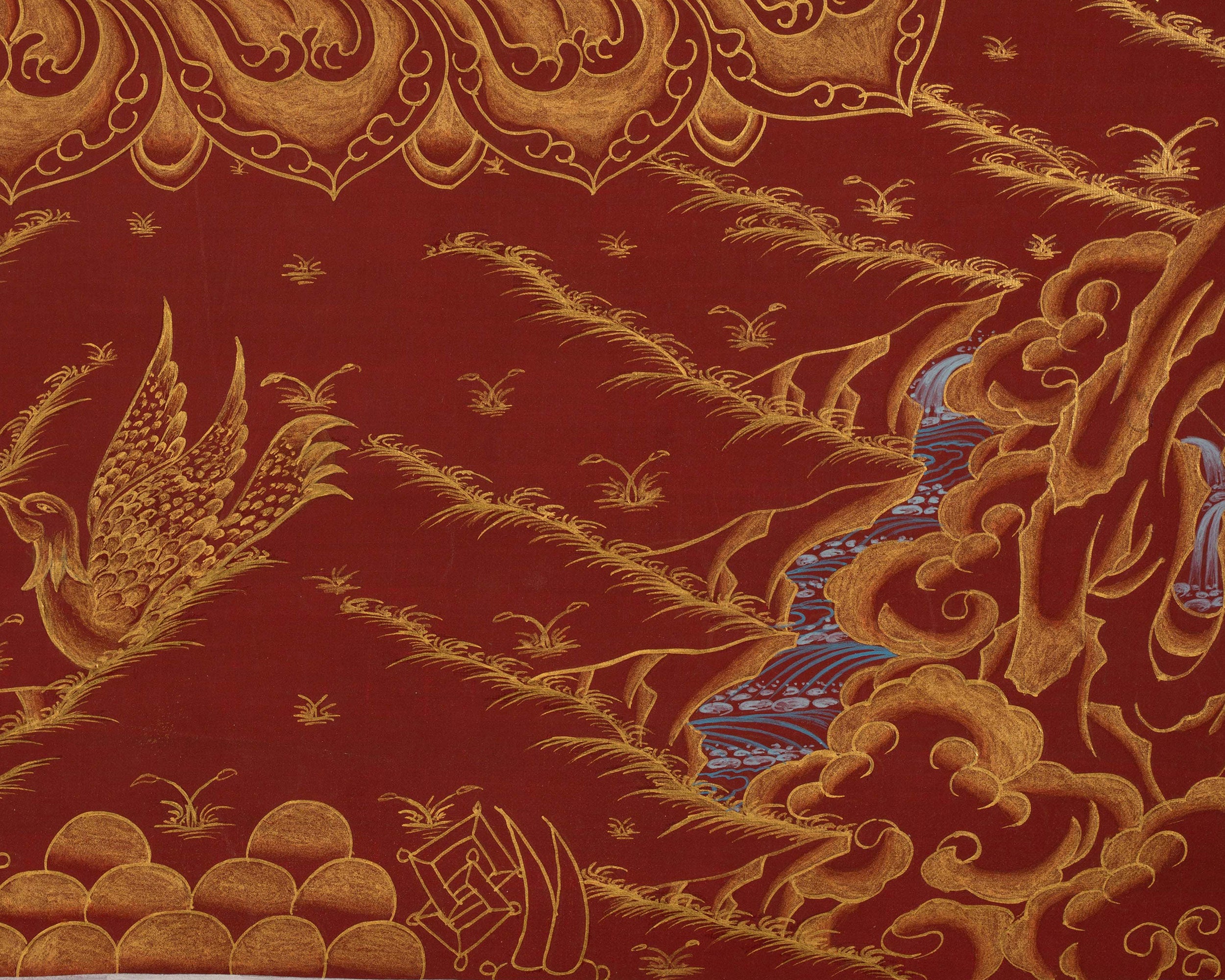 Sacred Bodhisattva Vajrapani Thangka | Protector of the Dharma