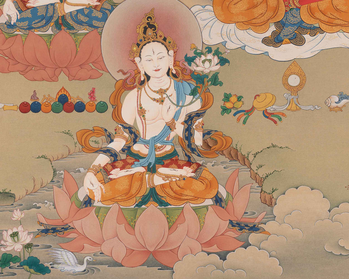 Amitayus Buddha Buddhist Art | Longevity Deity | Vajrayana Buddhism