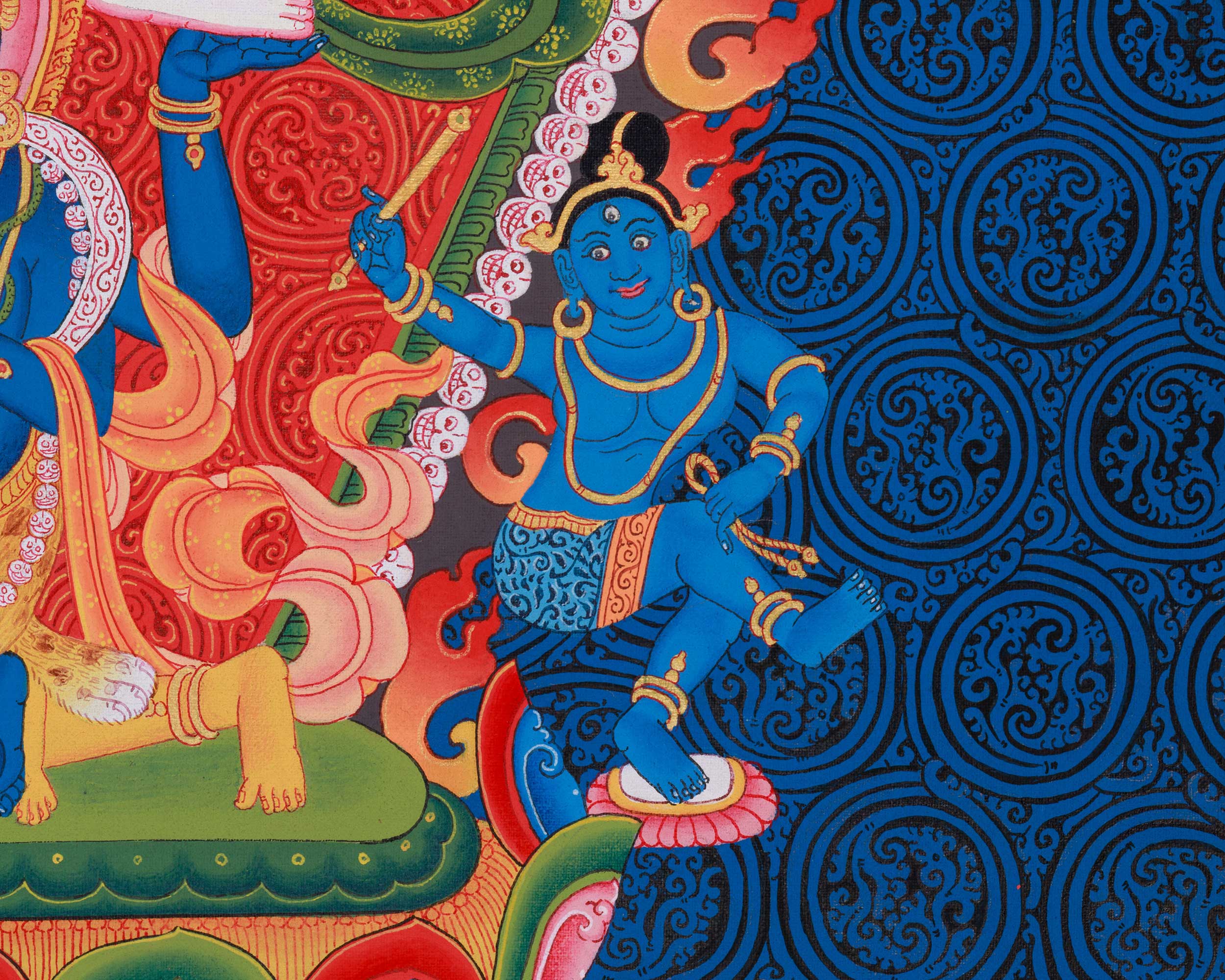 Goddess SiddhiLakshmi Canvas Print | Traditional Digital Print | Artwork for Financial Growth
