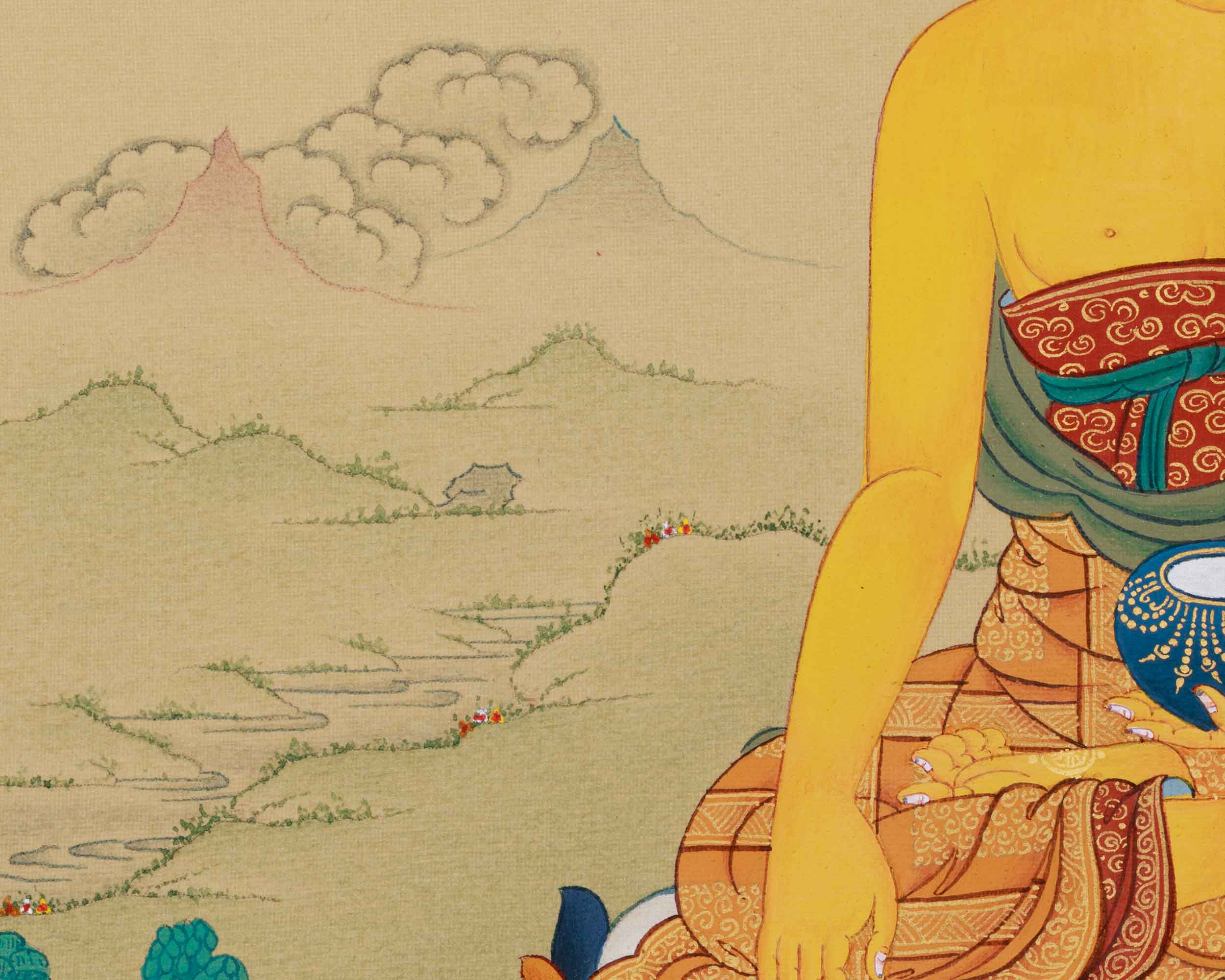 Sage of the Shakya Clan, Shakyamuni Buddha Thangka | Historical Buddha