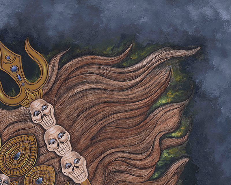 Singini Goddess Thangka Print | Wall Decor