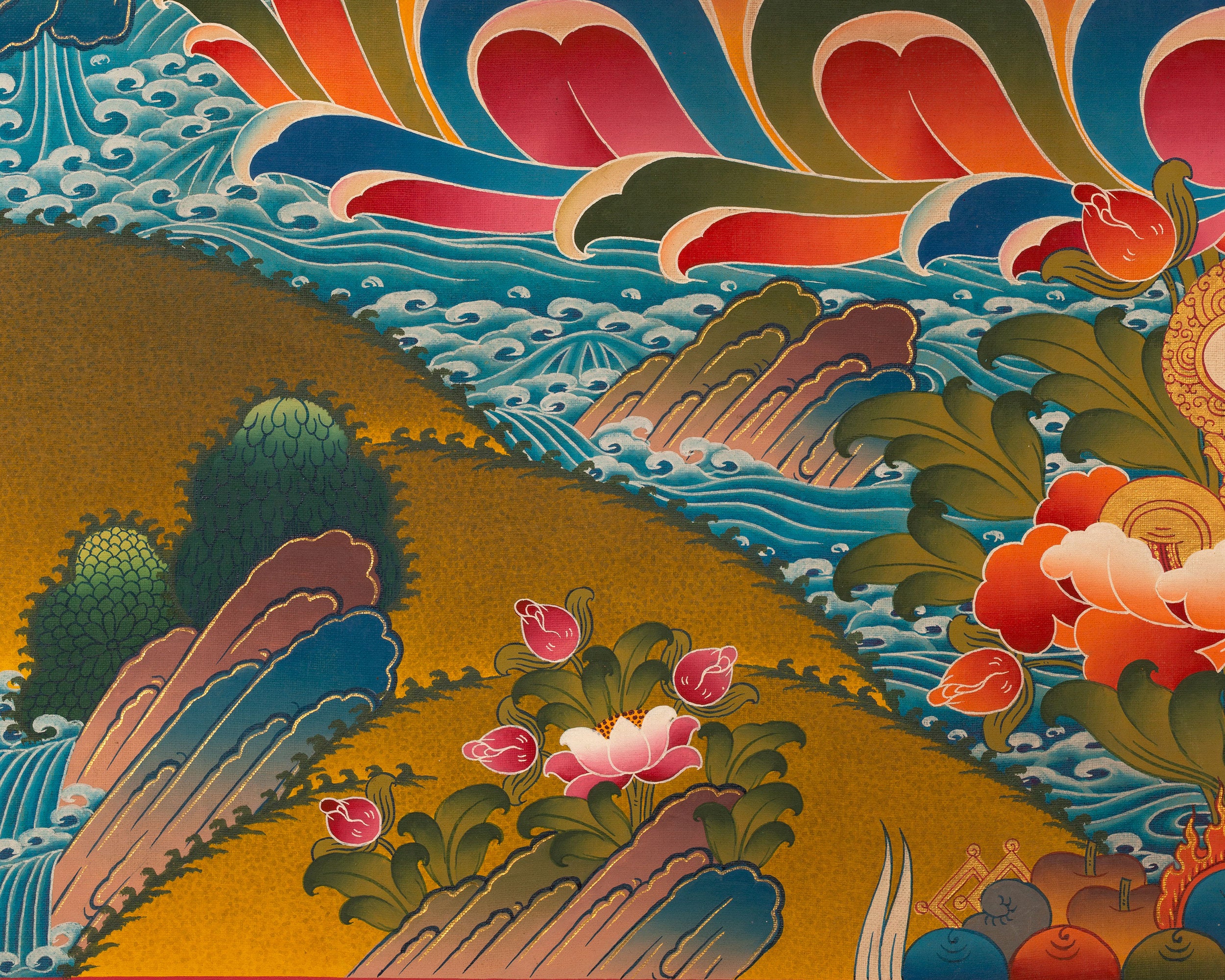 Manjushree Thangka | Bodhisattva Of Wisdom | Wall Decors