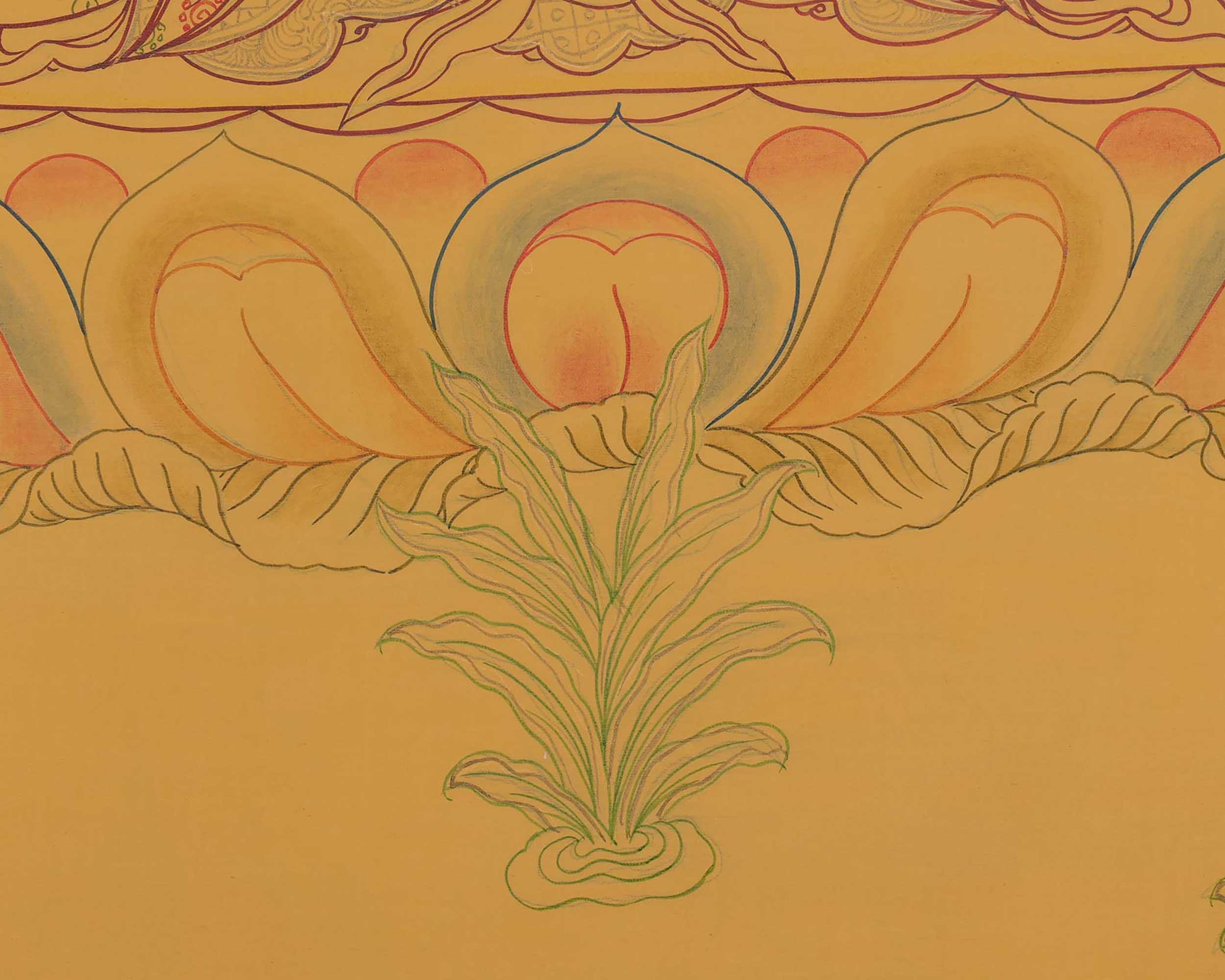 Cosmic Buddha Vairocana | Tibetan Thangka Painting