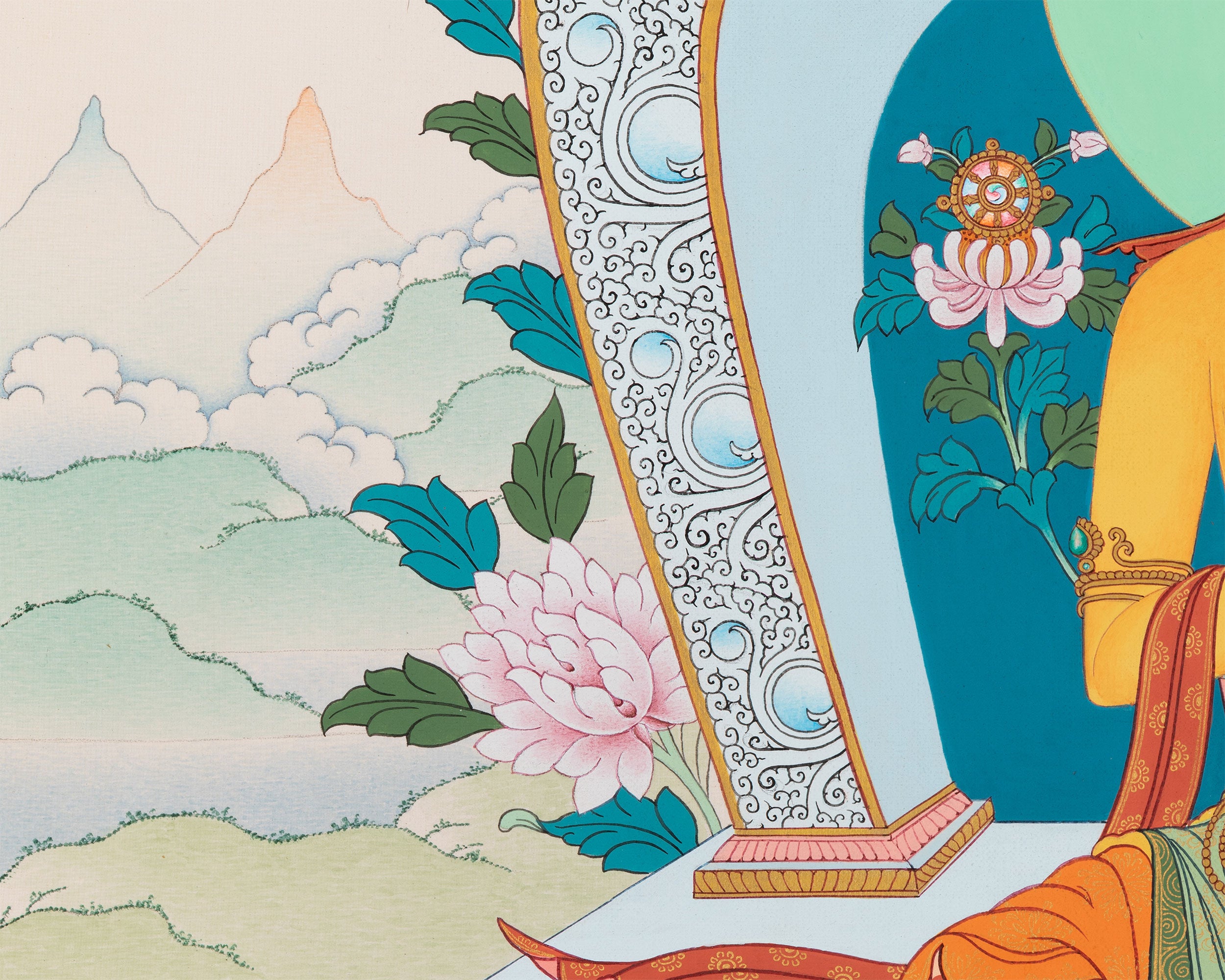 Maitreya Buddha Print | Future Buddha of Loving Kindness | Canvas Print