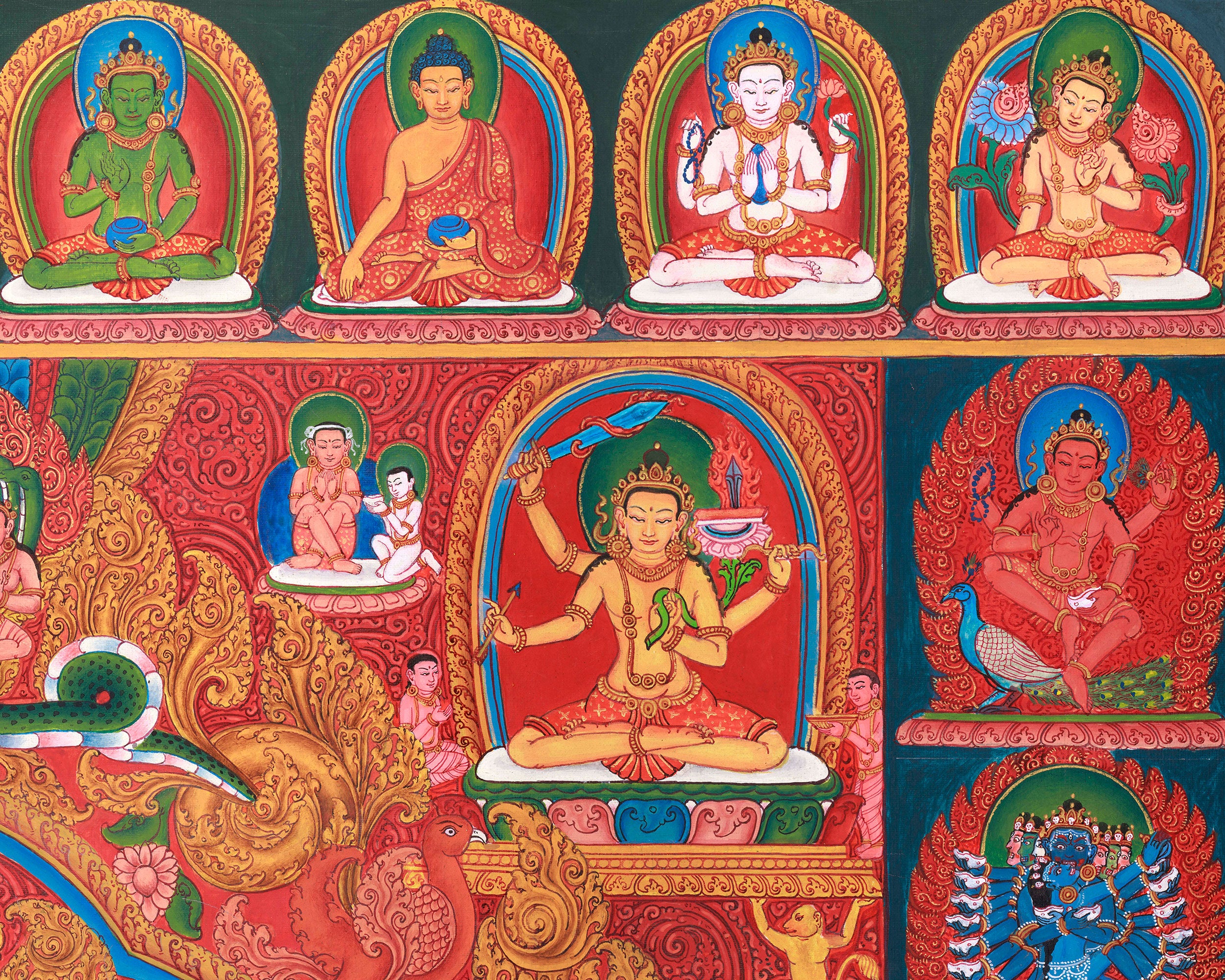 Healing Mother Tara, White Dolma Painting | A Masterpiece of Paubha Art