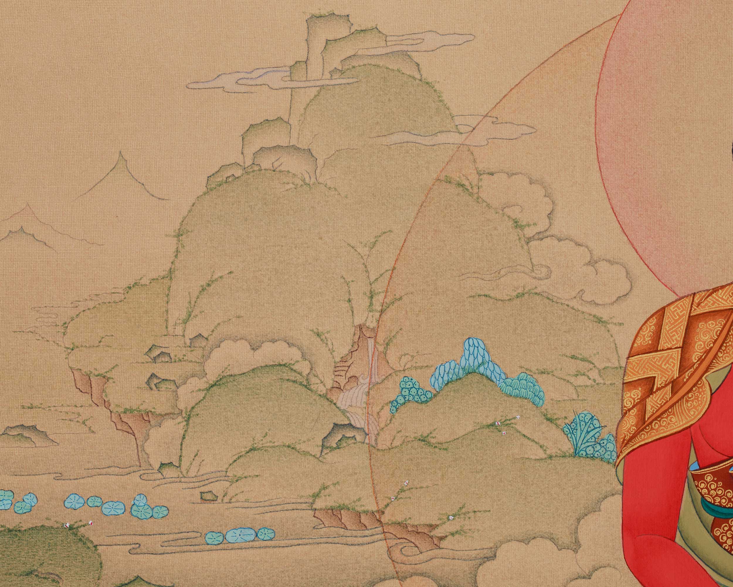 Amitabha Buddha With Bodhisattva | Infinite Light