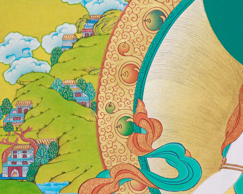 Buddha Tara Thangka | Traditionally Hand-Painted White Tara Art