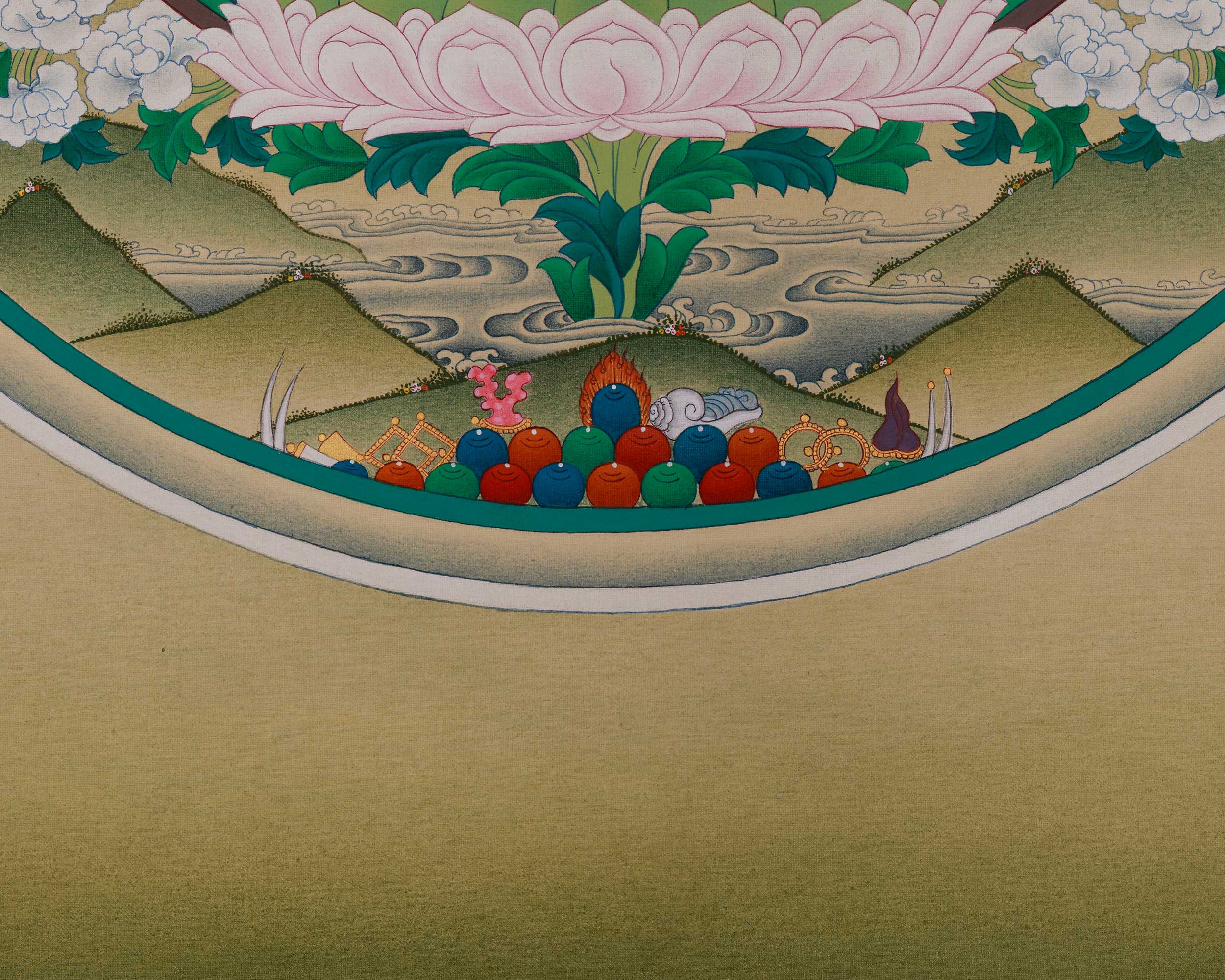 Tibetan deity White Tara Thangka | Longevity Goddess Sita Tara
