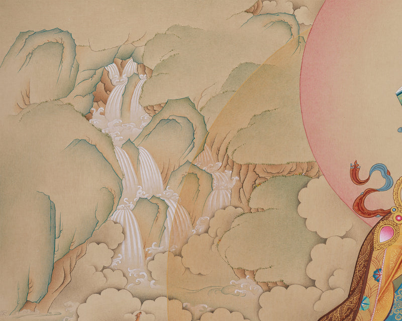 The Great Master Guru Rinpoche Thangka | Exclusive Art of Enlightenment