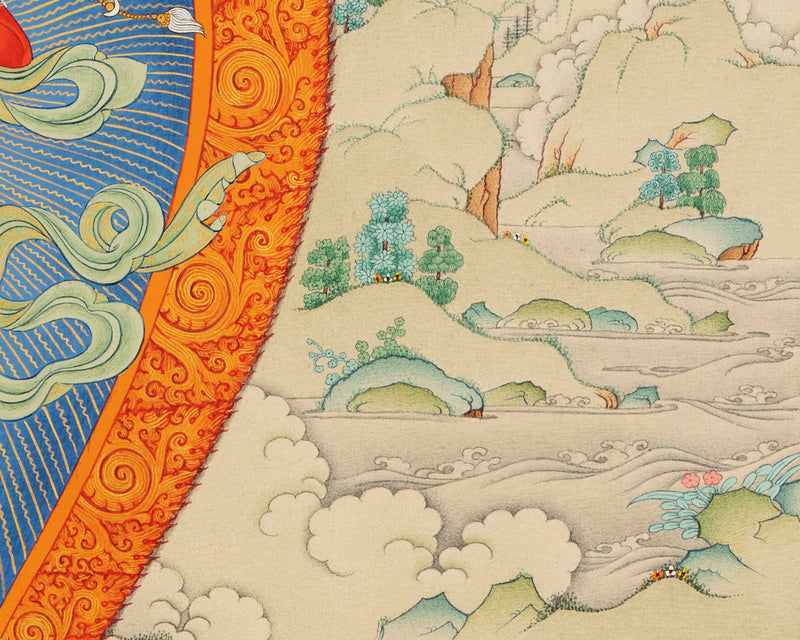 Dakini Vajravarahi Thangka Print | The Goddess of Vajra | Canvas Print for Spiritual Empowerment