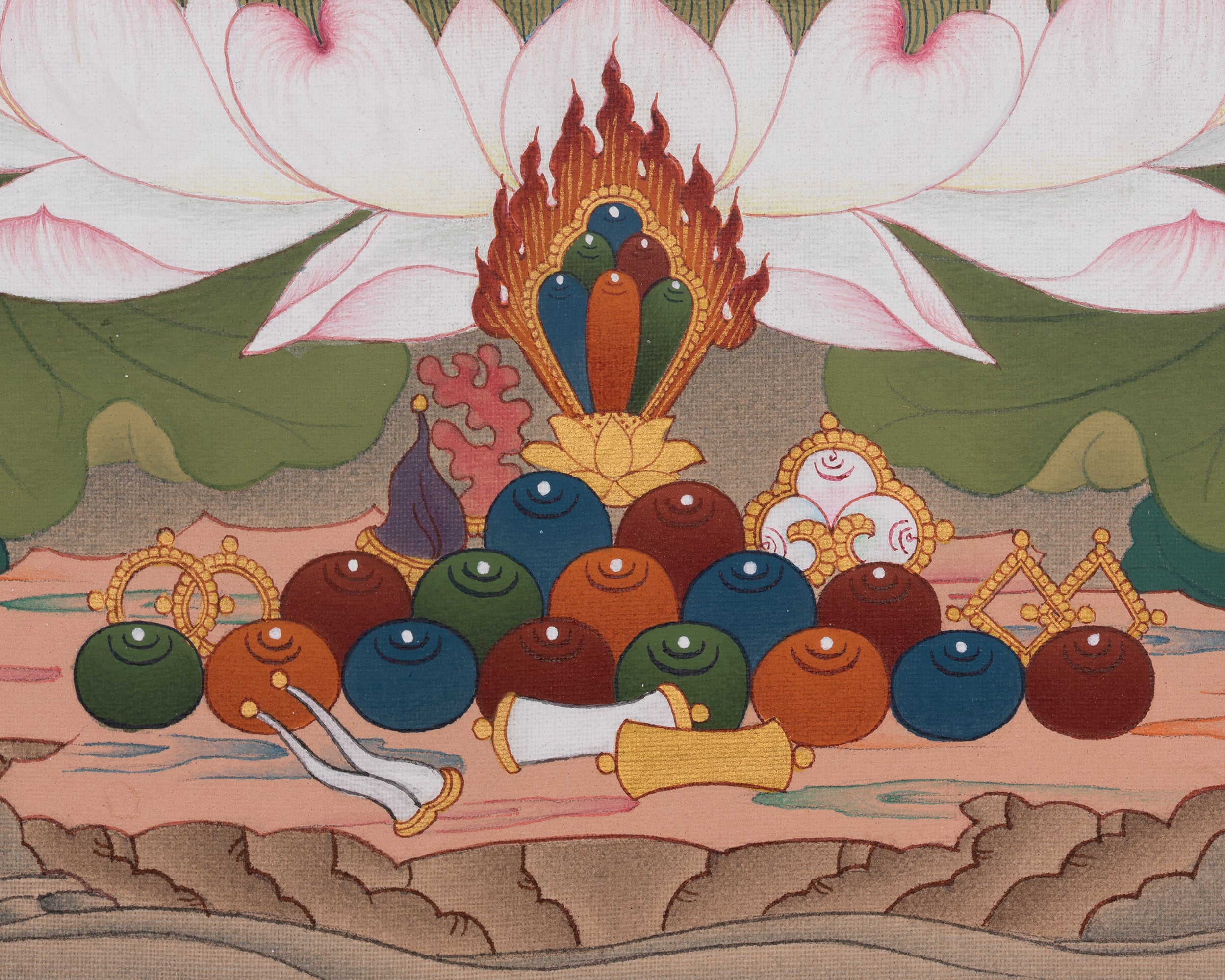 Chenrezig Devotional Art | Authentic Avalokiteshvara Thangka | Buddha of Compassion