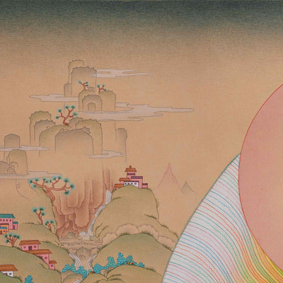 Standing Siddhartha Gautama Thangka | Founder of Buddhism